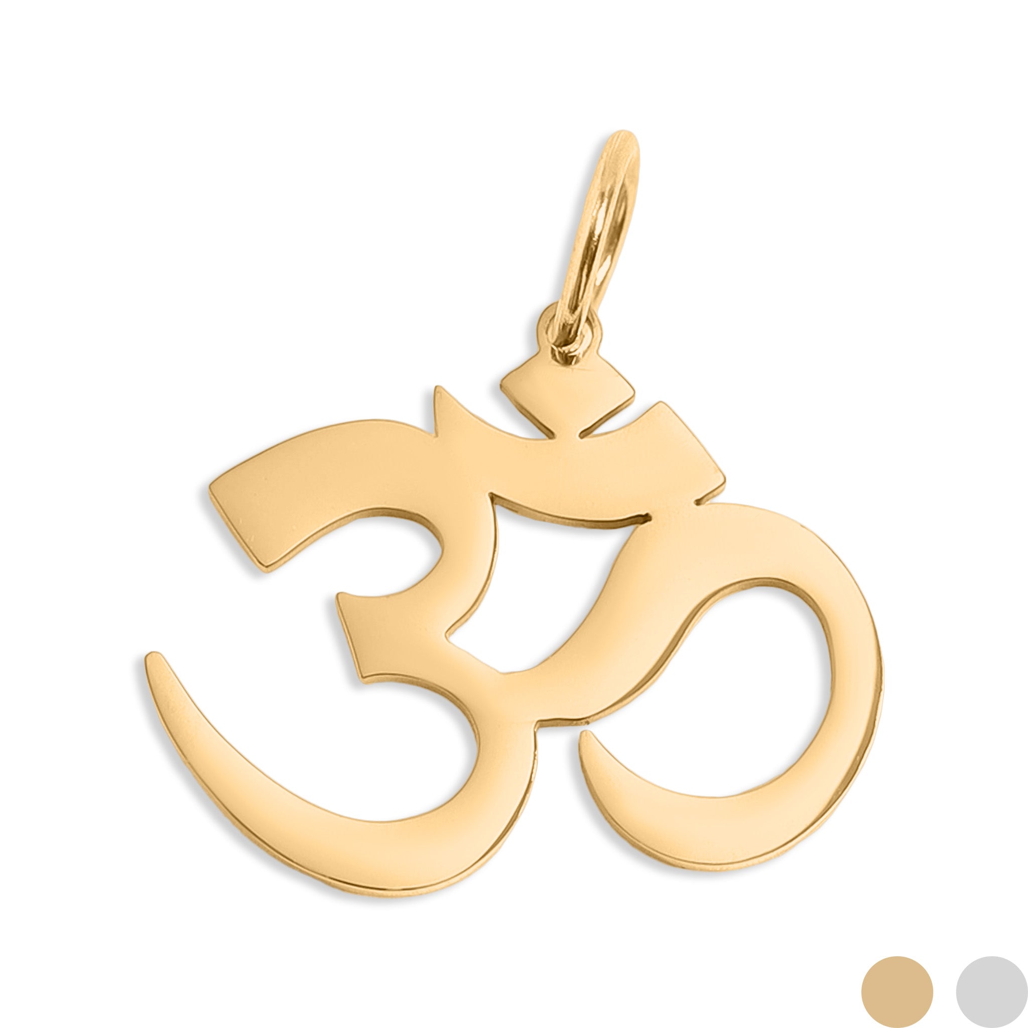 18K Gold PVD Stainless Steel Om Charm / PDL0174、mySite、dreamappss