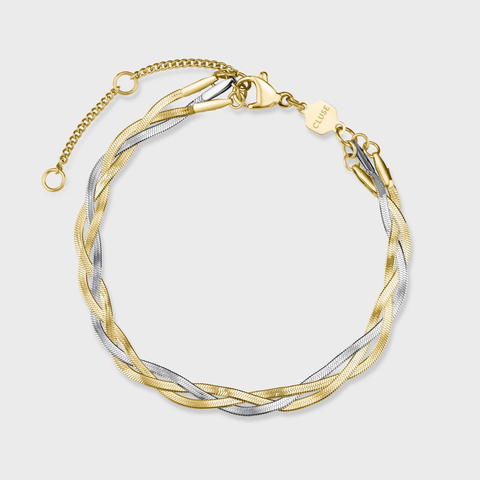 Élevé Braided Snake Bracelet, Two-Tone、mySite、botmansion