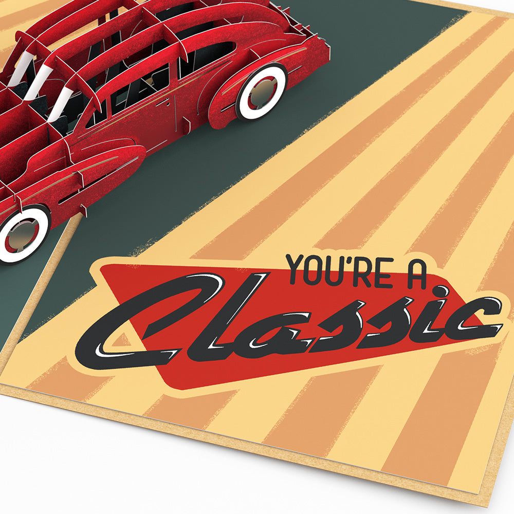 Happy Birthday Classic Car Pop-Up Card、mySite、solidvoid