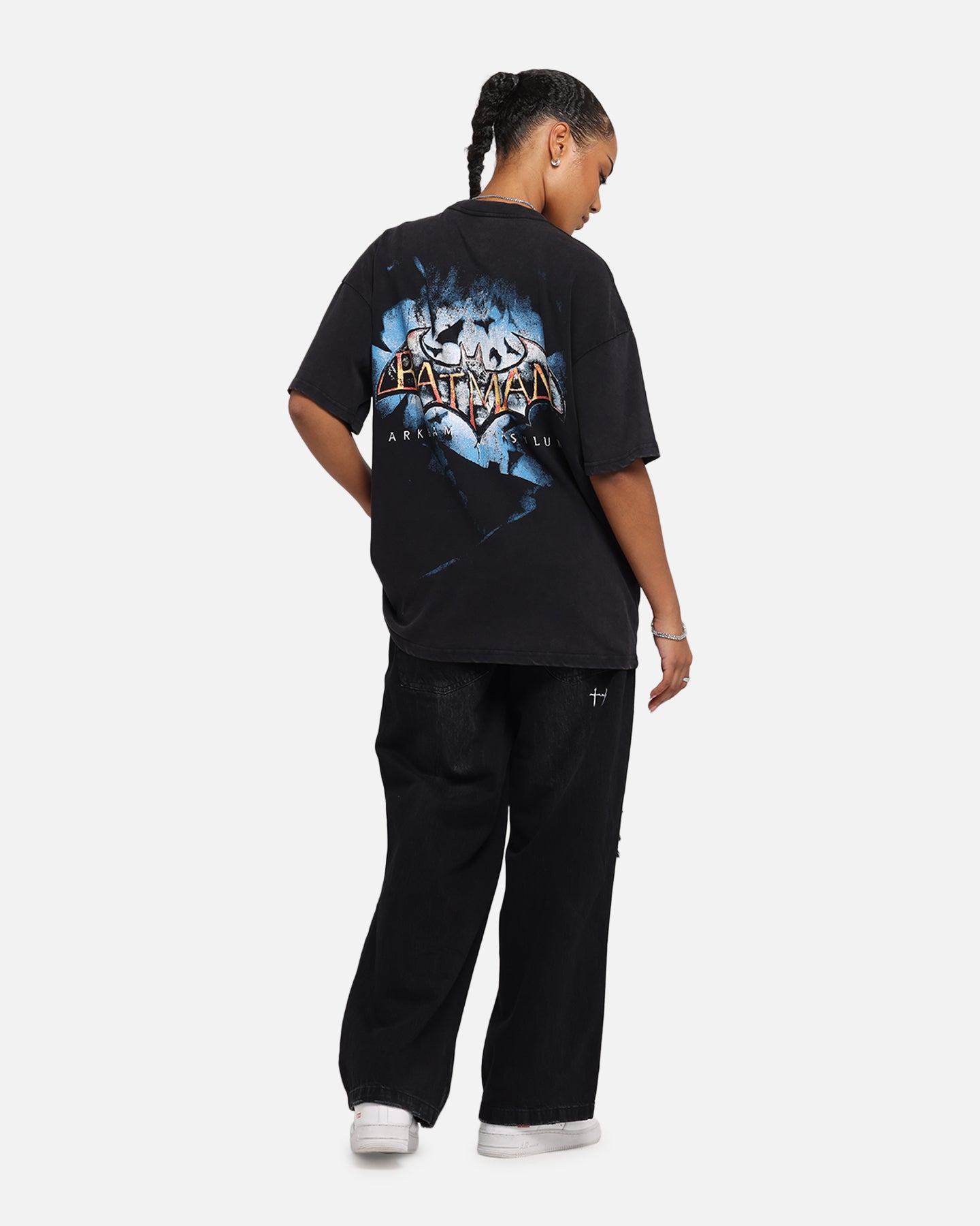 73 Studio X DC Batman Arkham Asylum Vintage T-Shirt Black Acidwash、mySite、zt4zffjzw