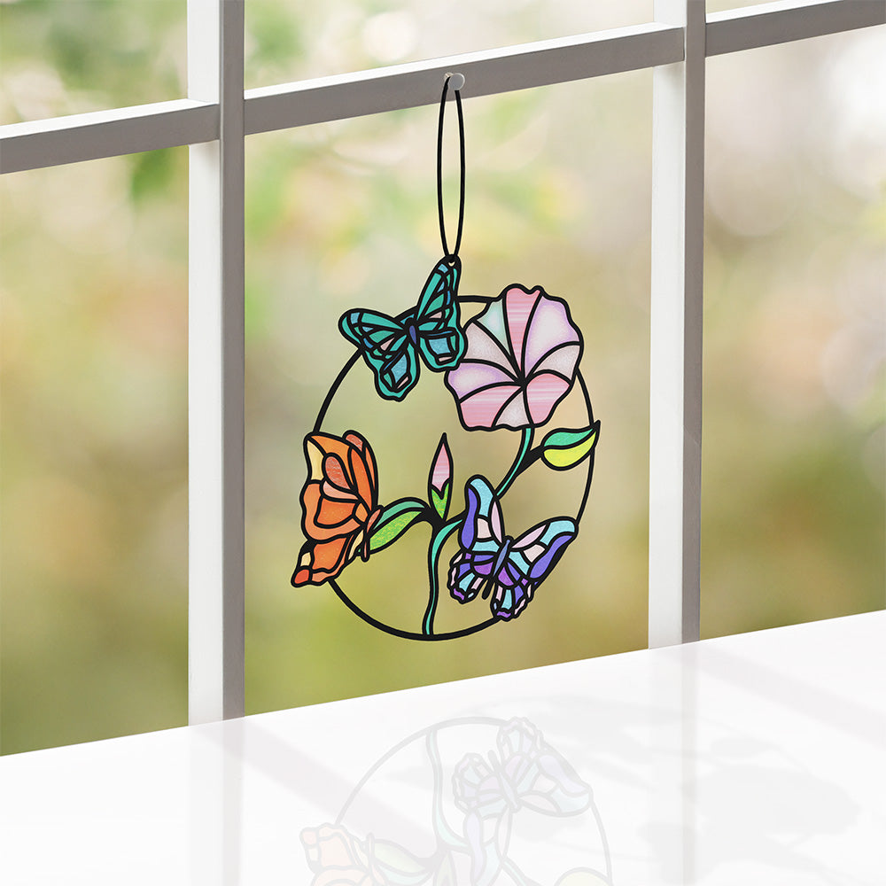Nature's Beauty Butterfly Suncatcher Card、mySite、solidvoid