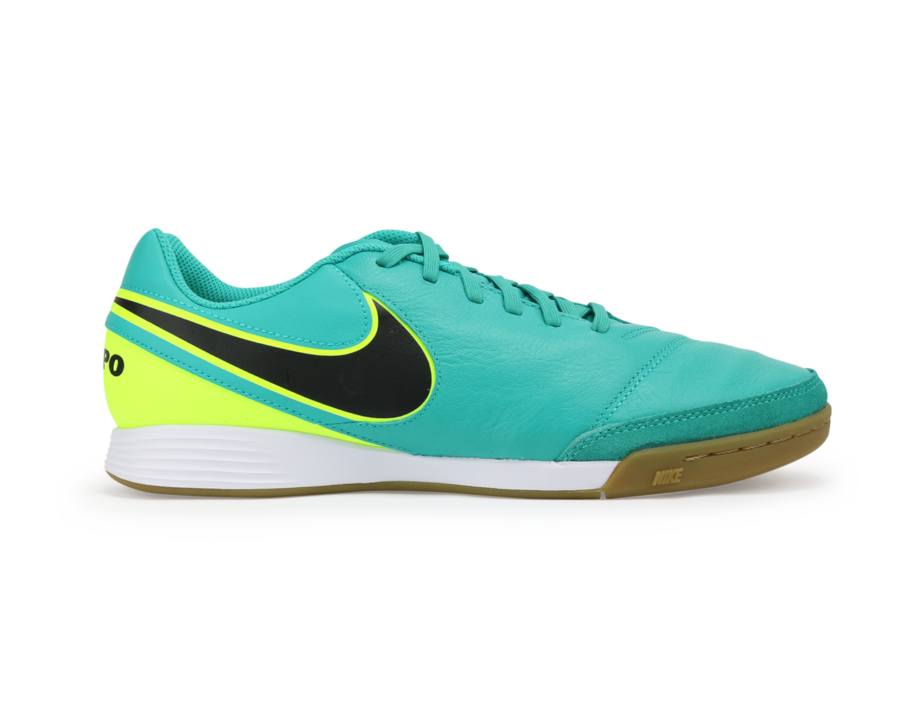 Nike Men's Tiempo Genio II Leather Indoor Soccer Shoes Clear Jade/Black/Volt、mySite、bottomscart