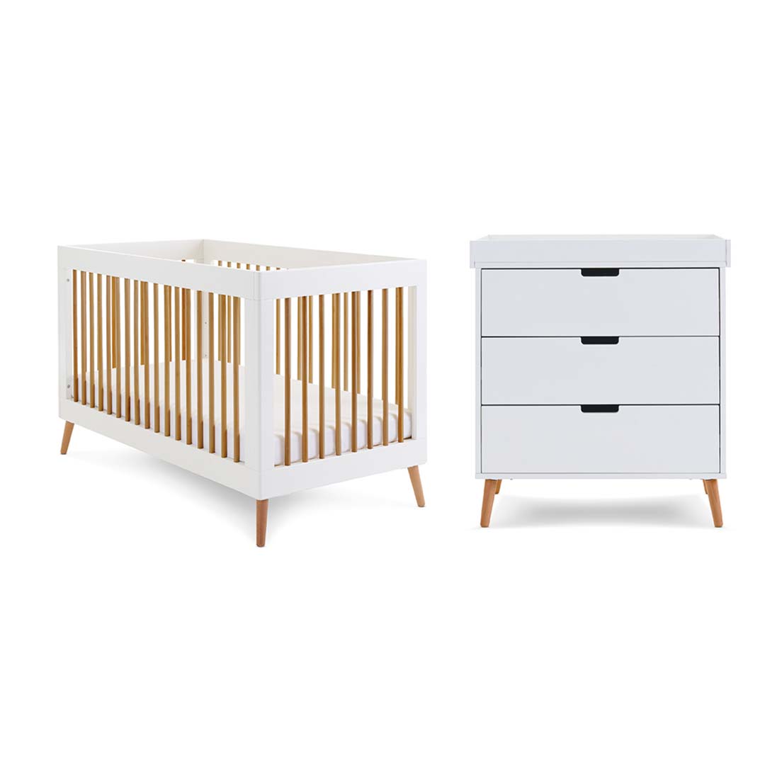  Obaby Maya 2 Piece Room Set - White + Natural、mySite、merchandisen