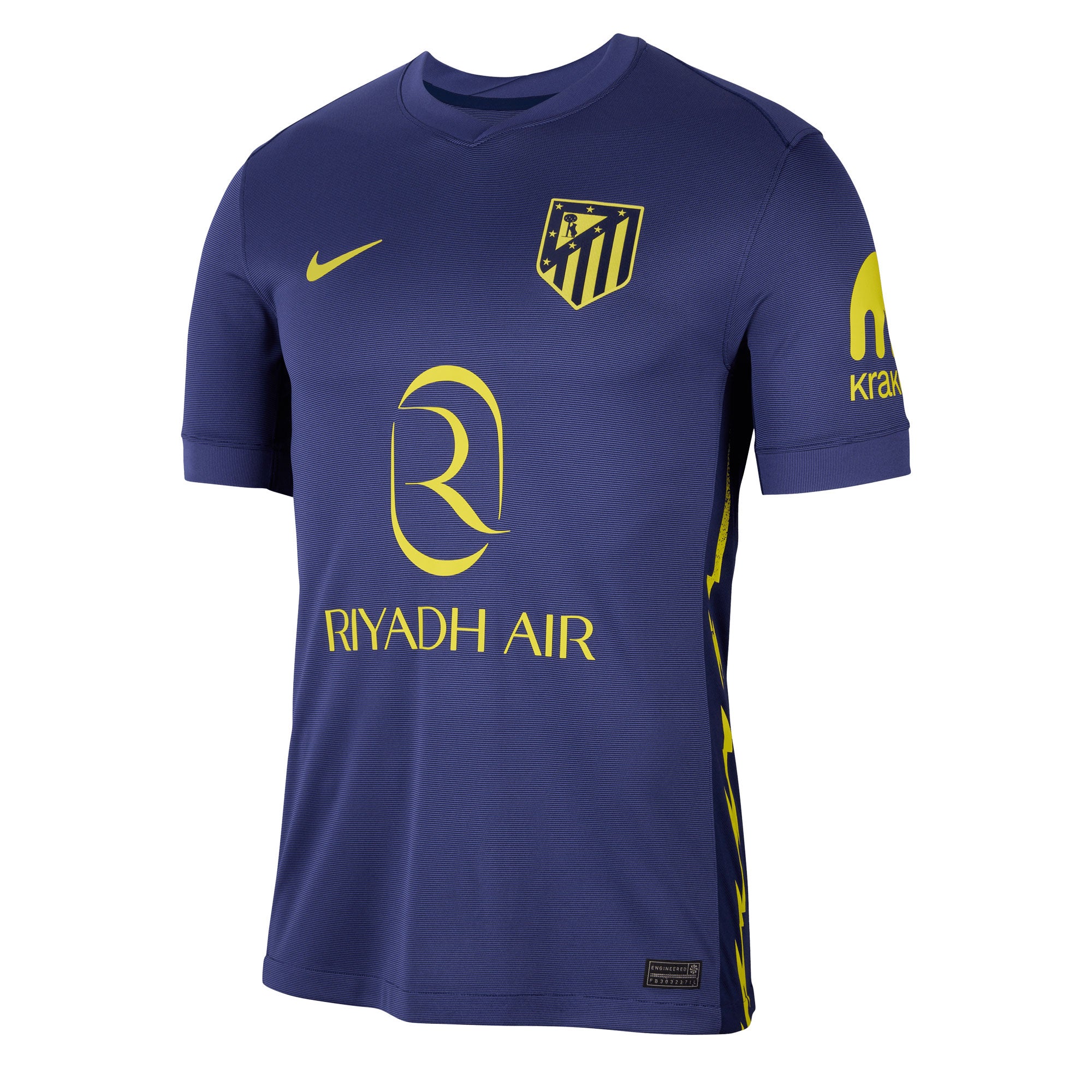 Nike Men's Atlectico Madrid 2025/26 Away Jersey Blue/Purple/Yellow、mySite、noshort