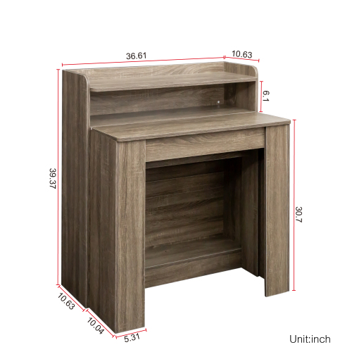 Multifunctional extendable console table、、casual
