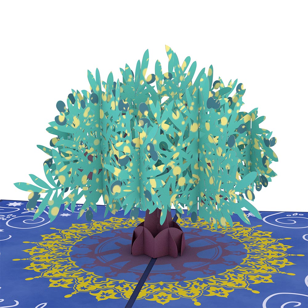 Olive Tree Pop-Up Card、mySite、solidvoid