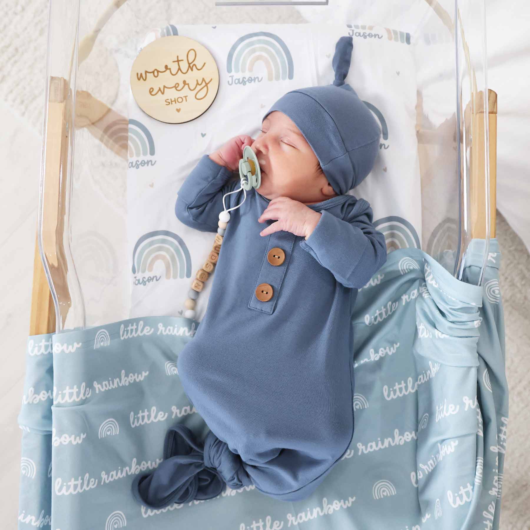 Little Rainbow Swaddle Blanket | Blue、mySite、layawaytickets