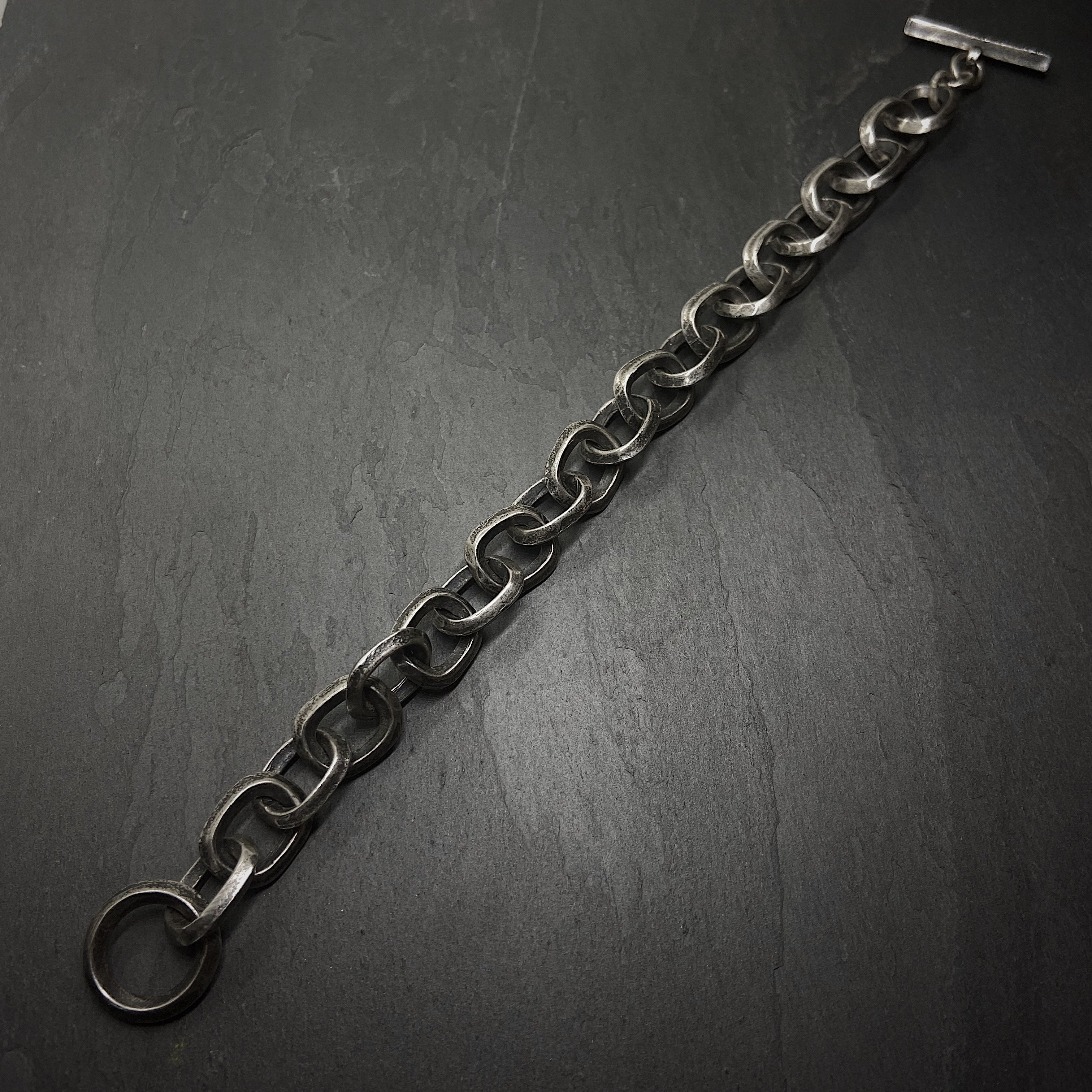  Ridge Link Chain Bracelet in Silver、mySite、merchandisen
