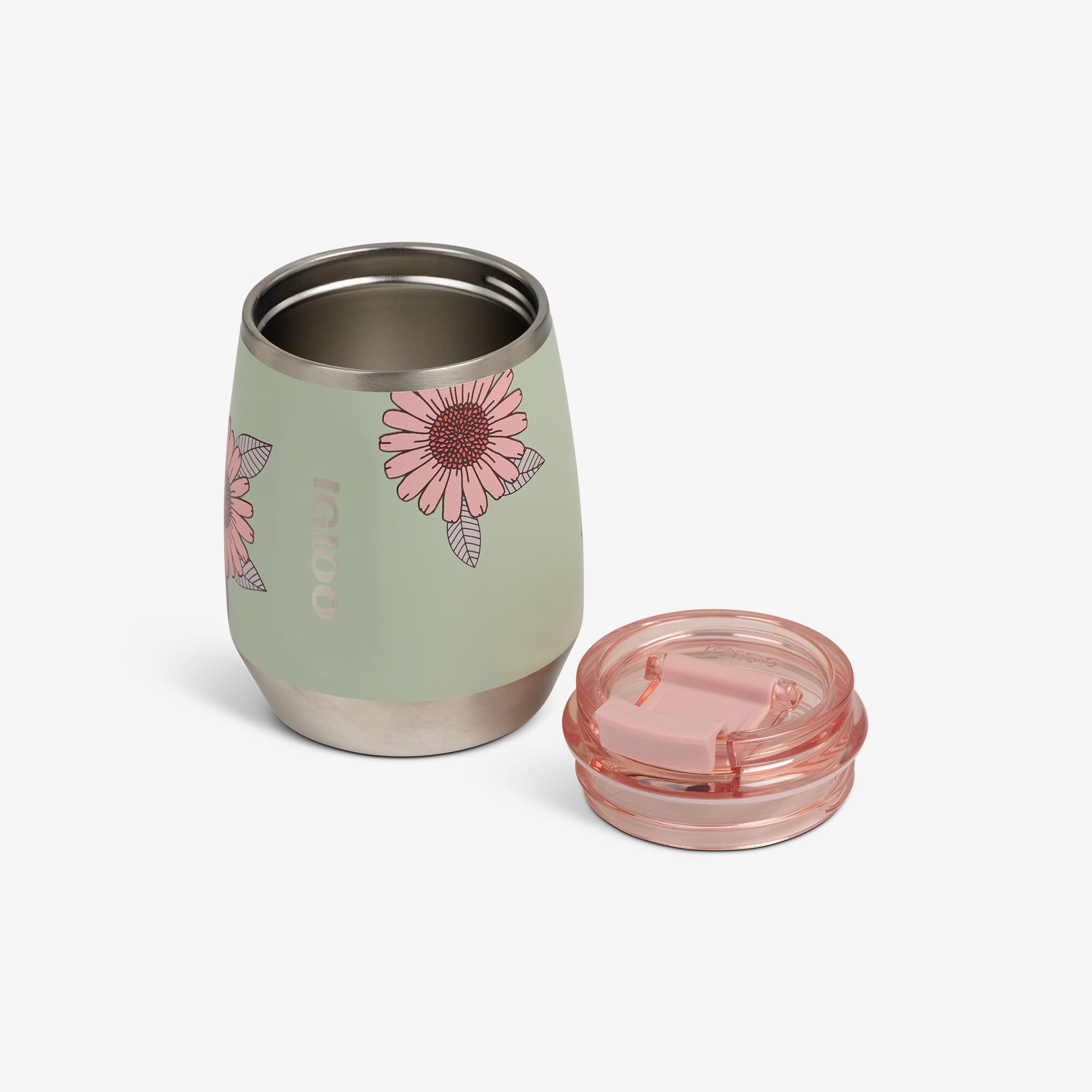 Floral 10 Oz Wine Tumbler、mySite、noshort