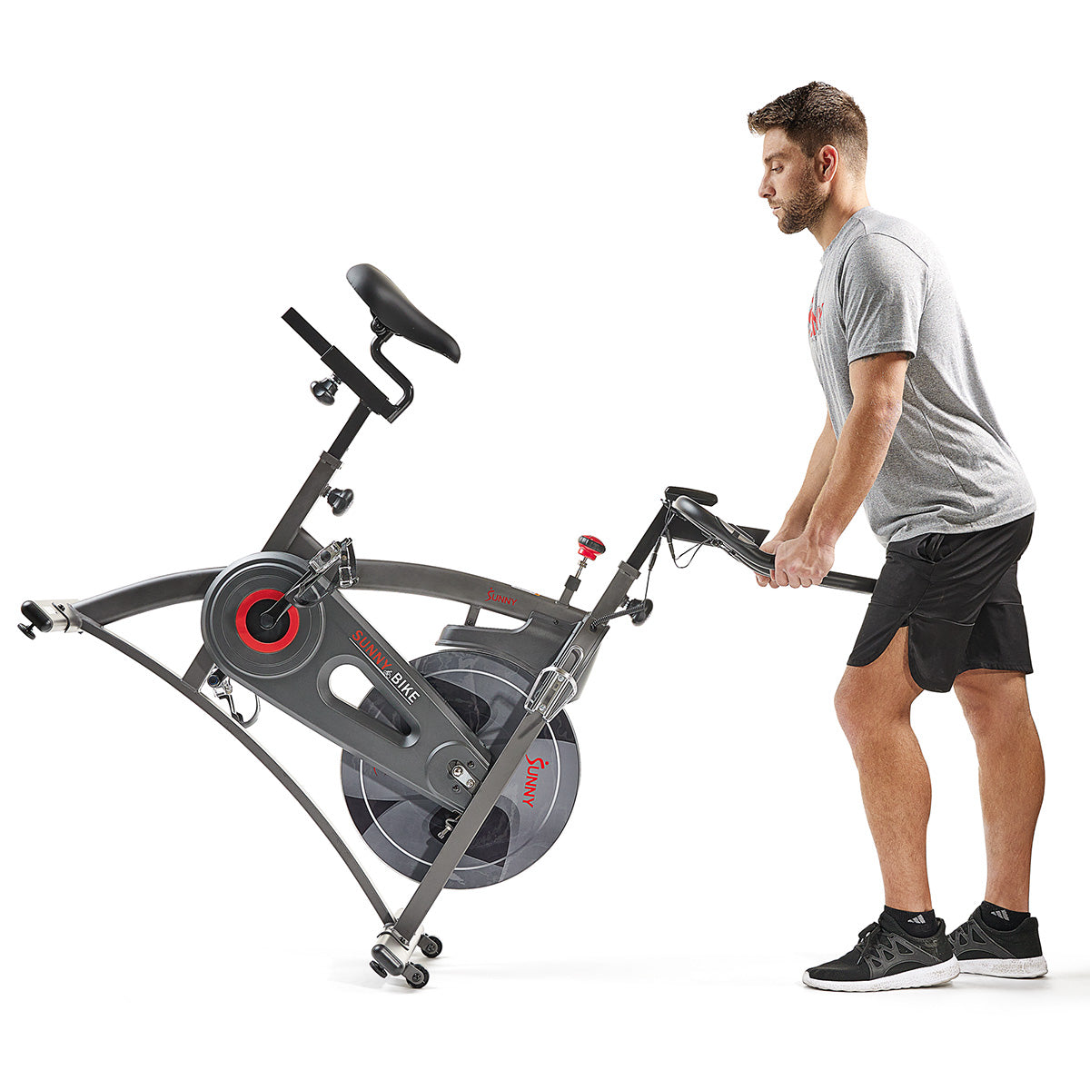  Premium Magnetic Resistance Smart Indoor Cycling Bike with Quiet Belt Drive and Exclusive SunnyFit® App Enhanced Bluetooth Connectivity、mySite、ghnorth