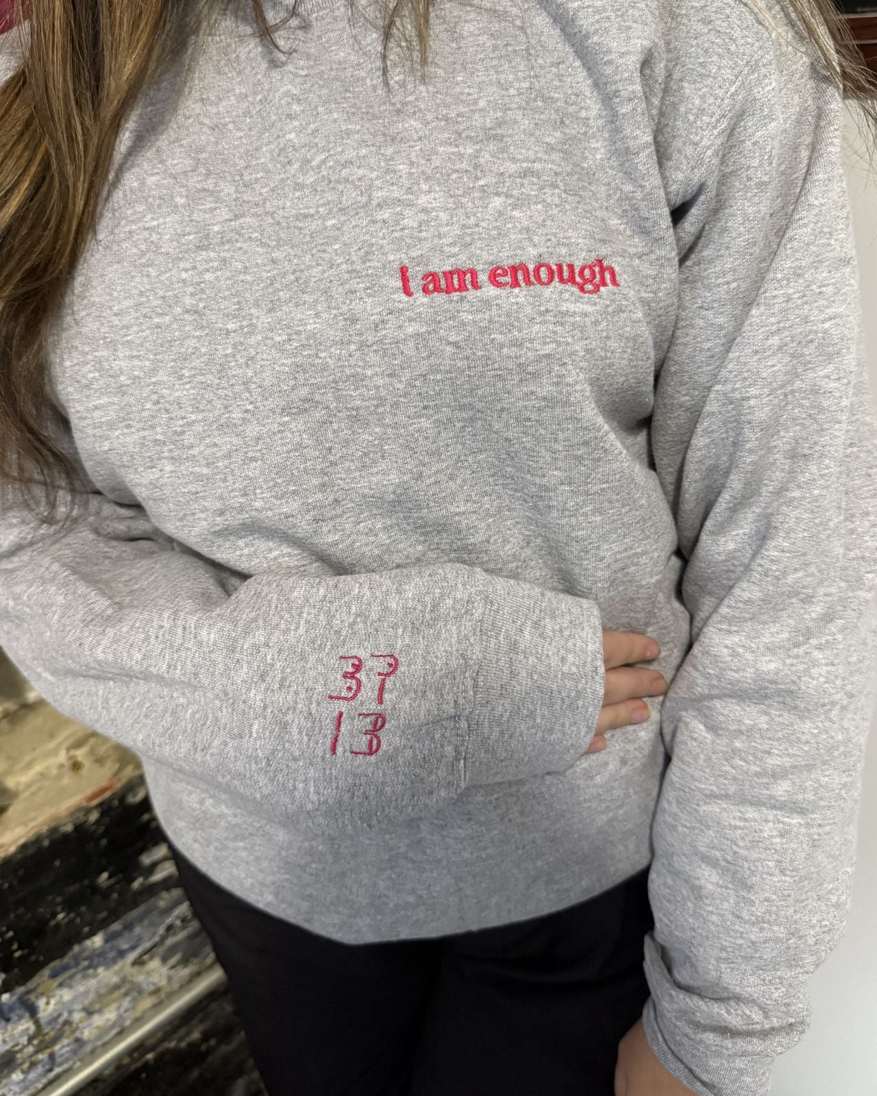 I Am Enough Unisex Crewneck、mySite、bengalsvssteelers