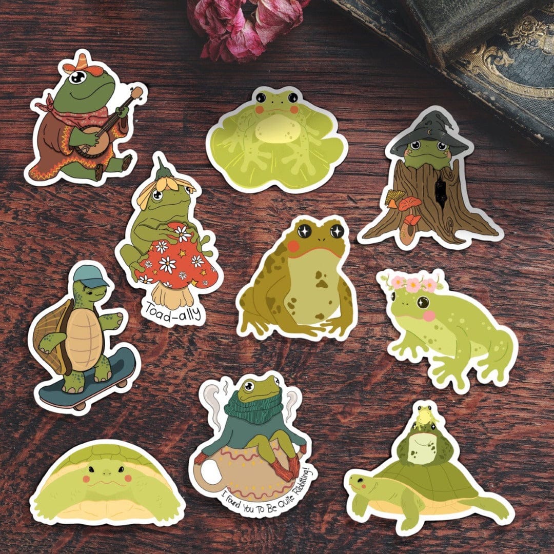  Frog and Turtle Sticker 10 Pack、mySite、elrpsem3k