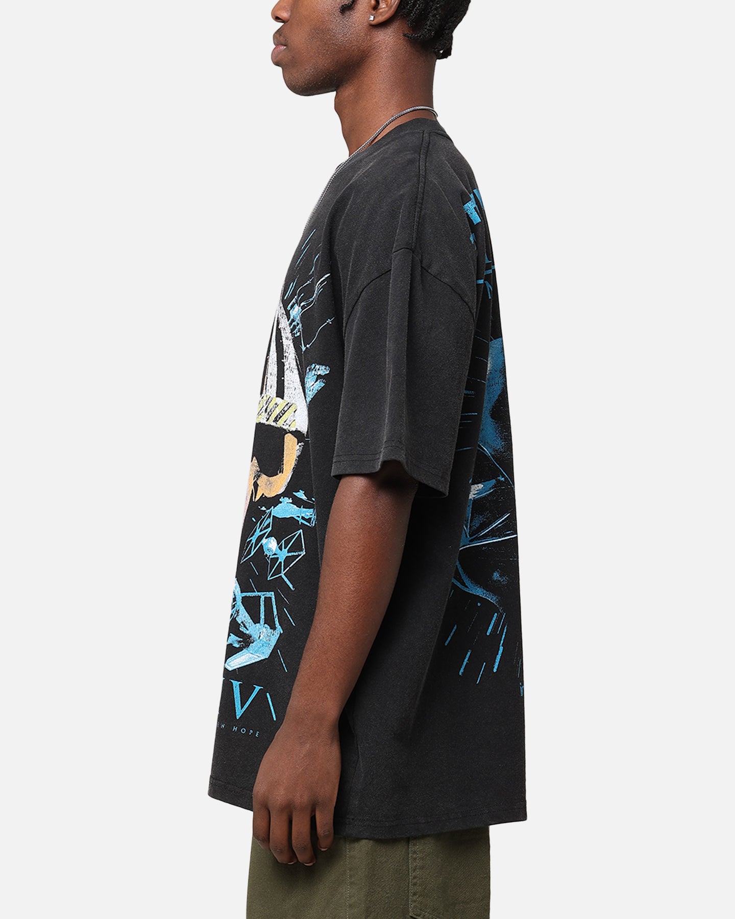 Star Wars Episode IV '77 Heavy Vintage T-Shirt Vintage Black、mySite、zt4zffjzw