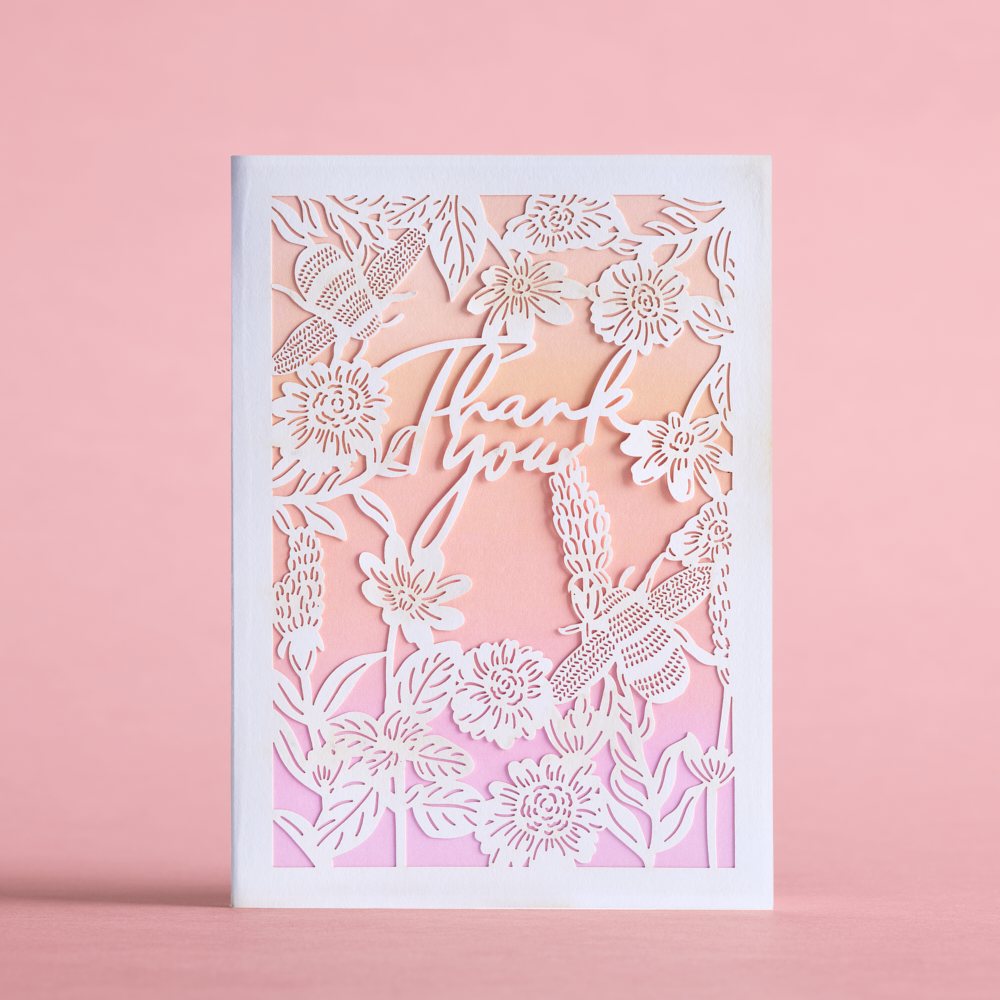 Bees Flora Thank You: Lovepop Moments™ Card、mySite、solidvoid