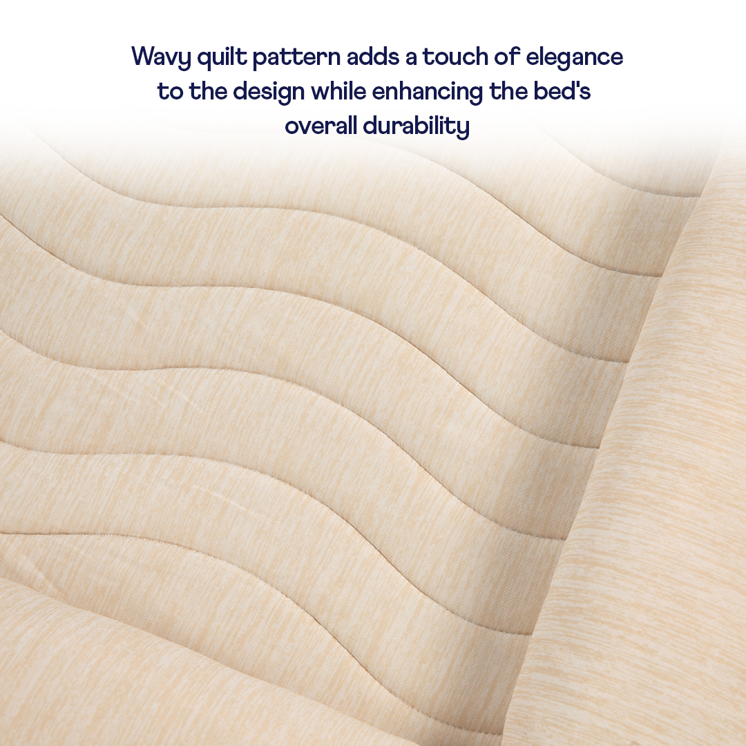 PupChill™ Cooling 4-Bolster Dog Bed - Arctic Sand、mySite、solidvoid