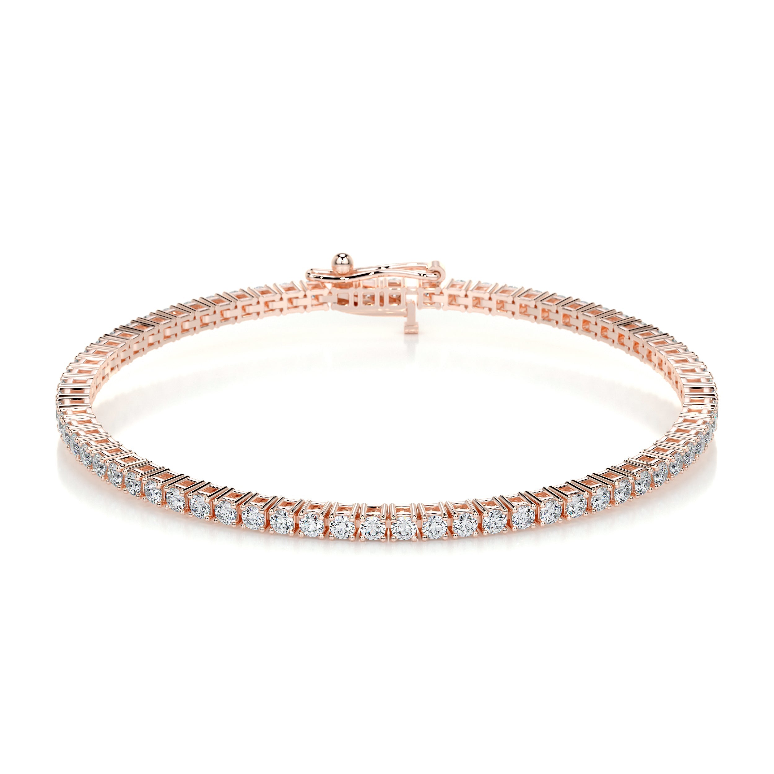 Sidney Tennis Lab Grown Diamonds Bracelet -14K Rose Gold、mySite、hinf8tx79