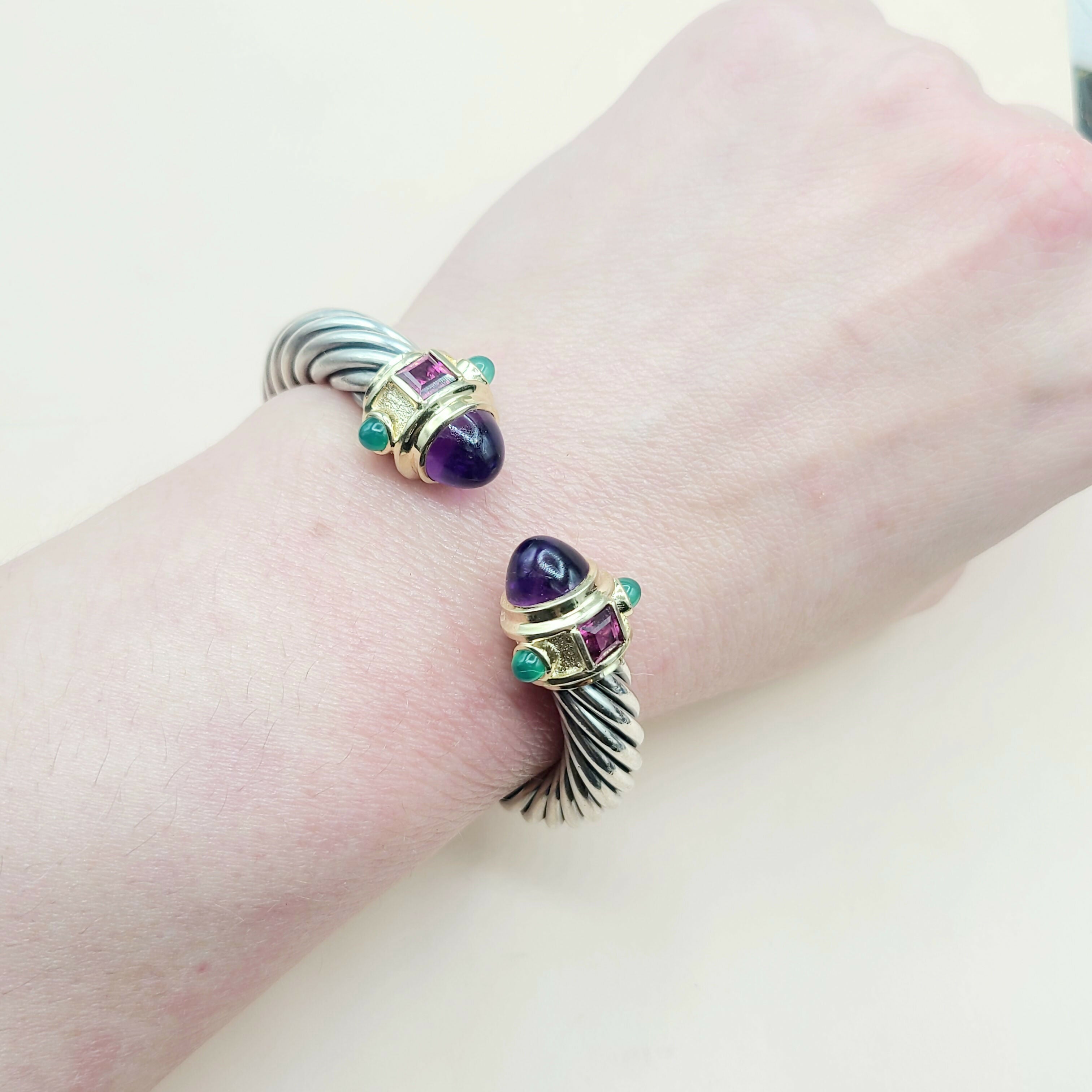 David Yurman Renaissance Bracelet 10mm Amethyst & Garnet、mySite、hinf8tx79