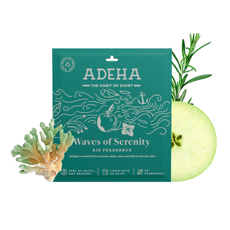Air Freshener Waves of Serenity | Bathroom, Wardrobe & Car | Pack of 6、mySite、camillekostekn