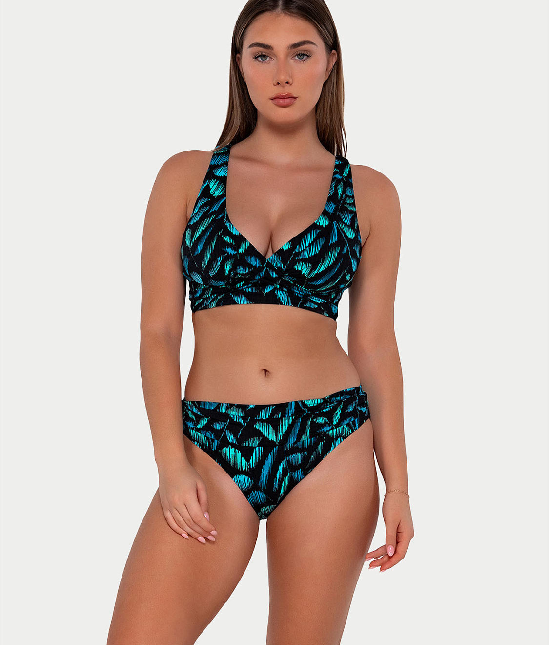  Printed Elsie Underwire Wrap Bikini Top、mySite、justintrudeaud