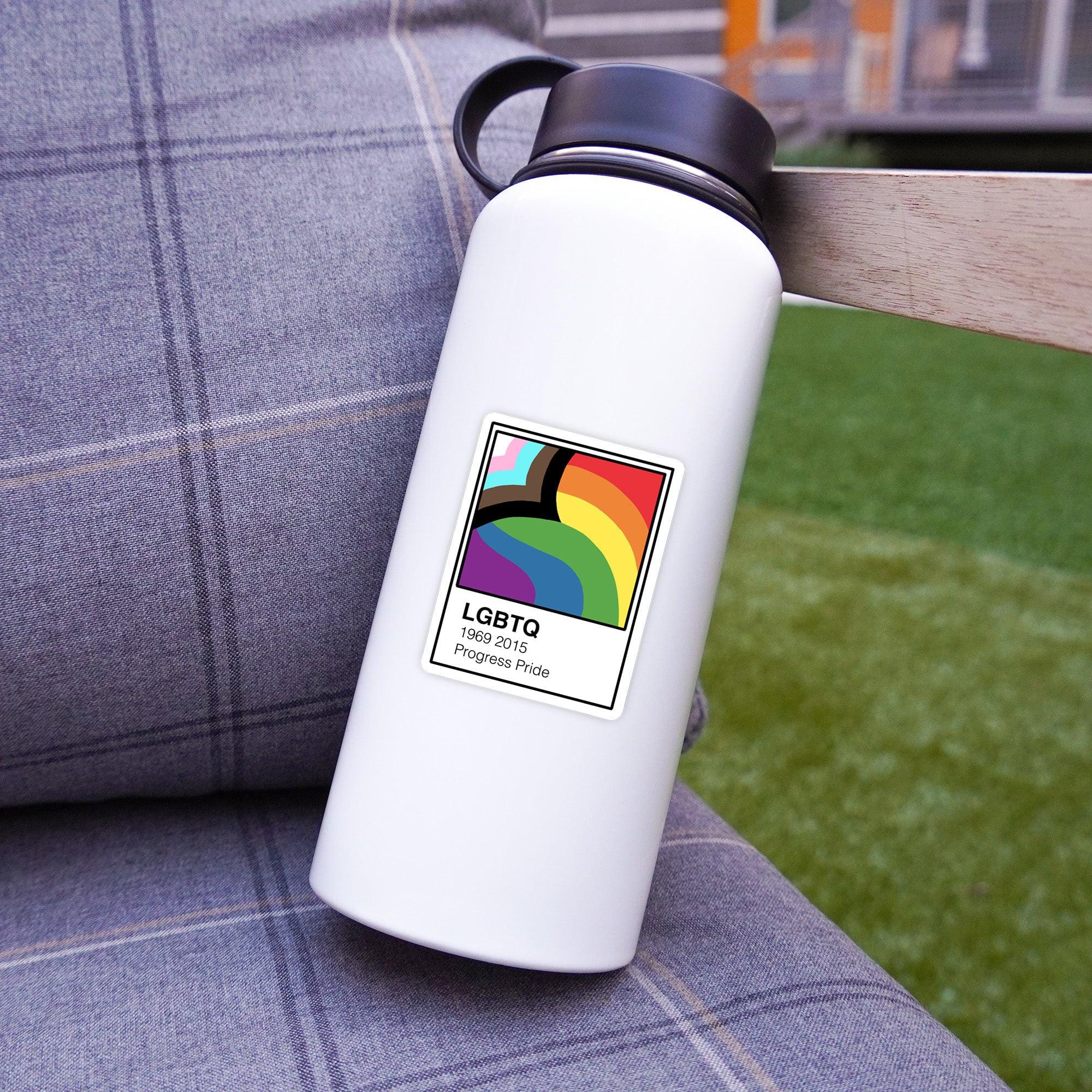  LGBTQ Progress Pride Paint Swatch Sticker、mySite、elrpsem3k