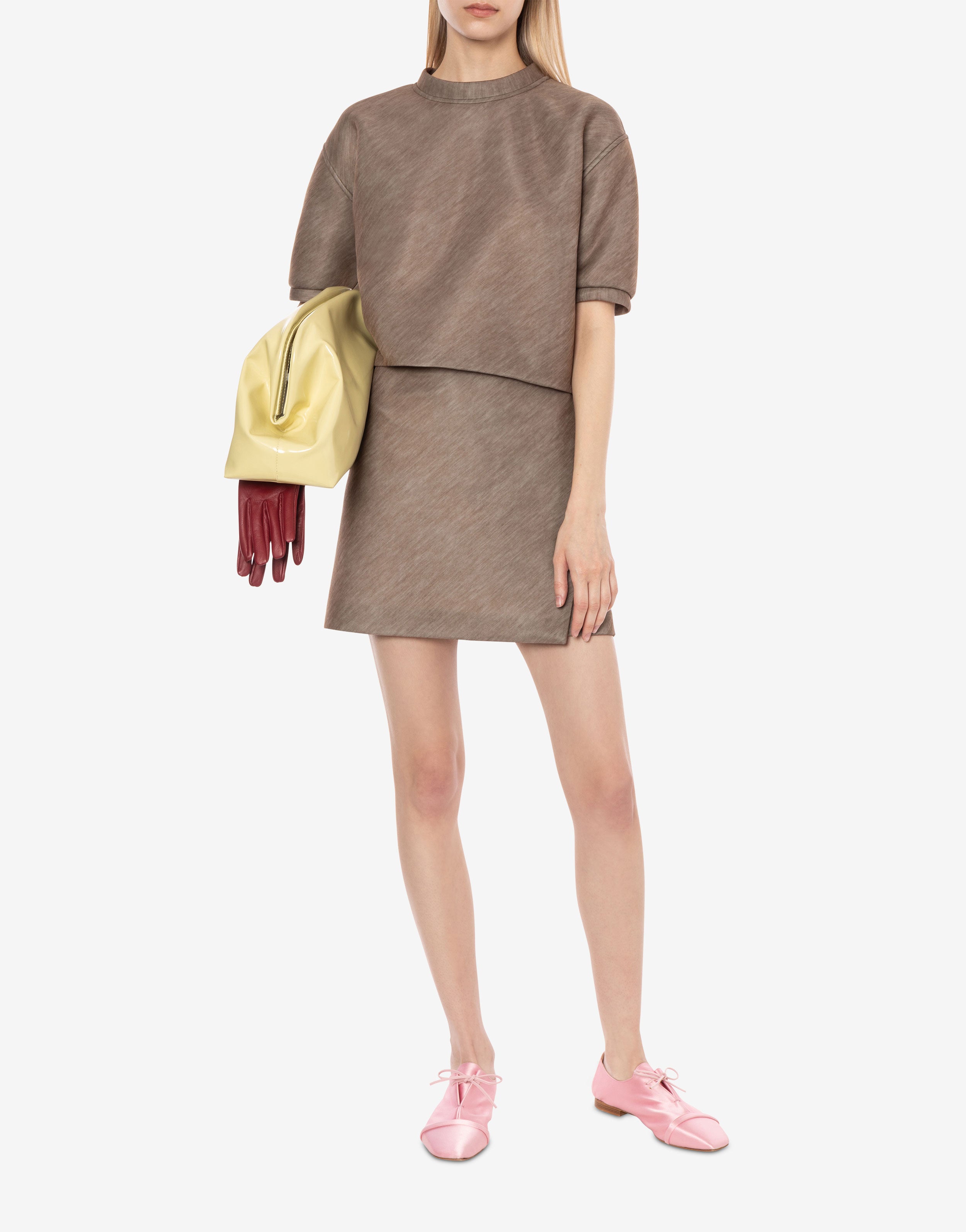 Felpa corta in scuba stampata、mySite、aoinhome