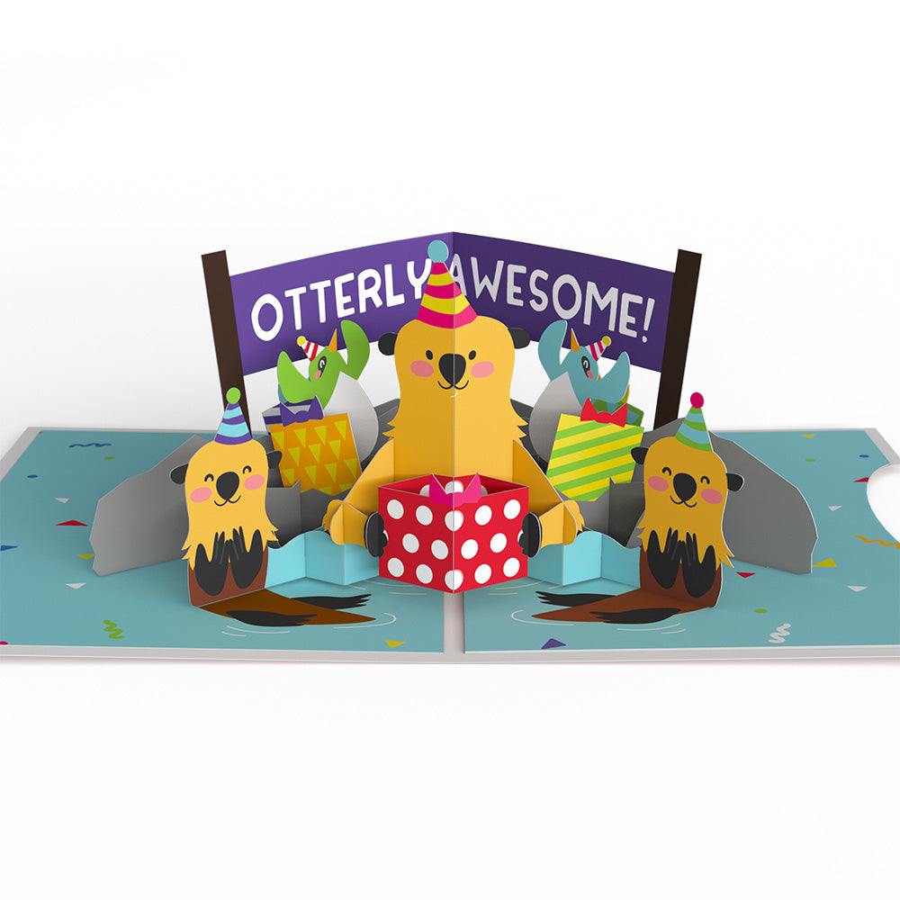 Birthday Party Animals 4-in-1 Nesting Card、mySite、solidvoid