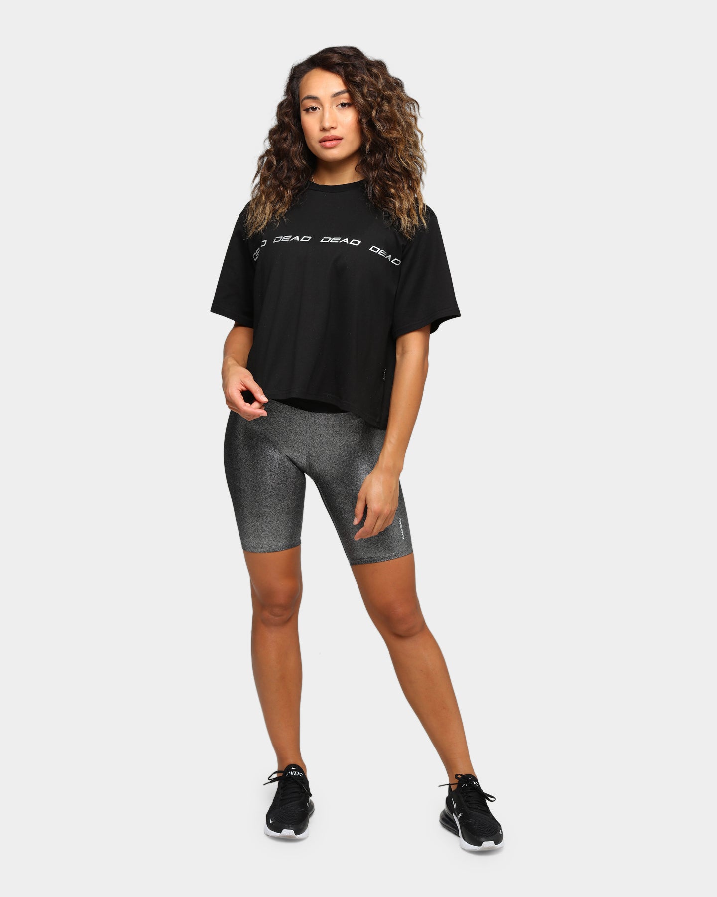 Dead Sport Women's Phantom Bike Shorts Silver/Black/Metallic、mySite、zt4zffjzw