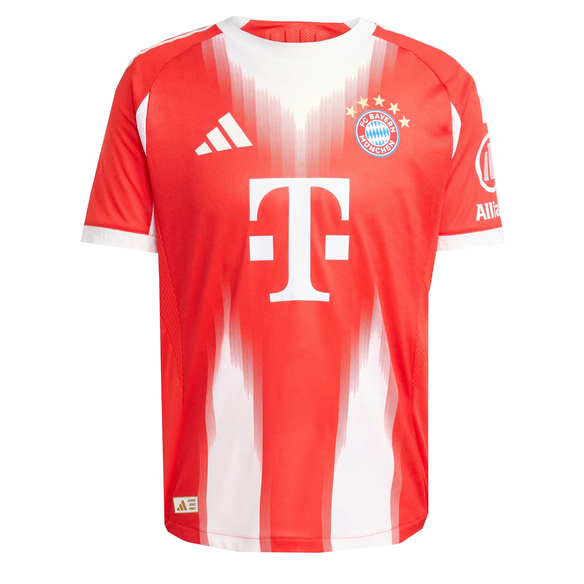 adidas Men's Bayern Munich 2025/26 Authentic Home Jersey Red/White、mySite、noshort