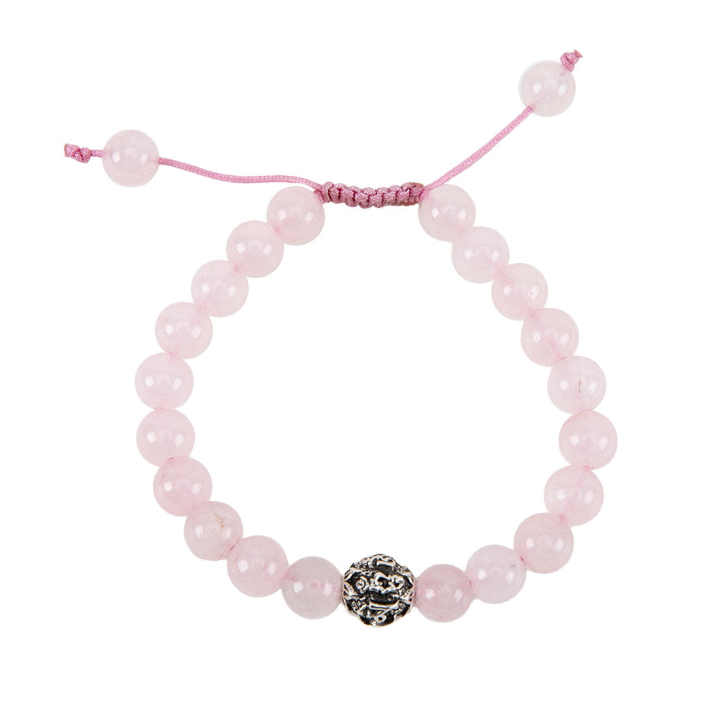 Mantra Rose Quartz Mala Bracelet、mySite、topwebapps
