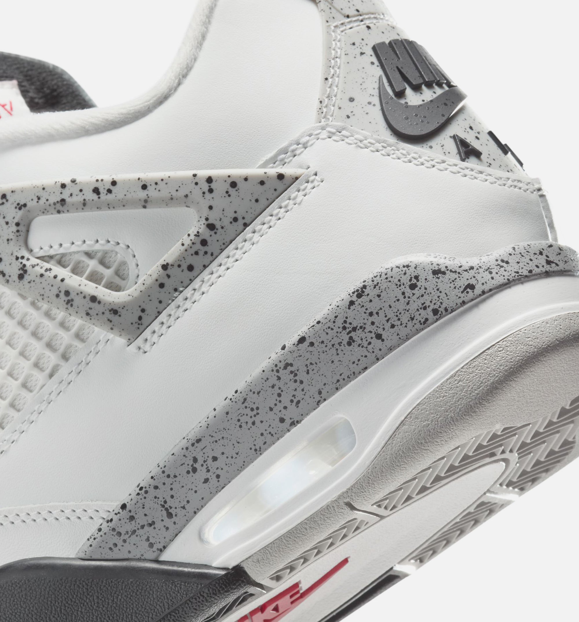 Air Jordan 4 Retro White Cement Mens Lifestyle Shoe - Summit White/Fire Red/Cement Grey/Black Limit One Per Customer、mySite、dreamappss