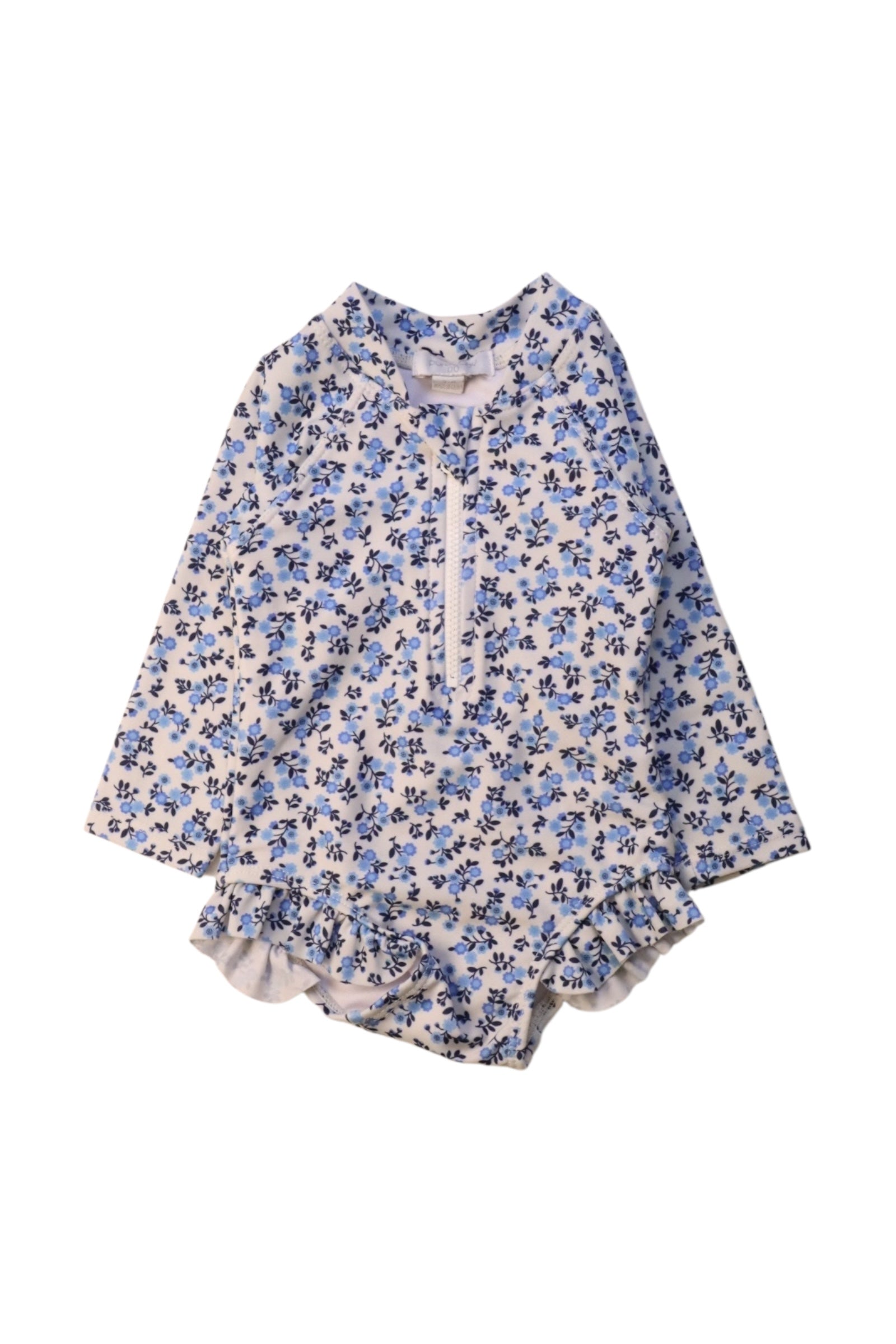 Purebaby Floral Rash Guard Swimsuit 3-6M、mySite、g9winljtr