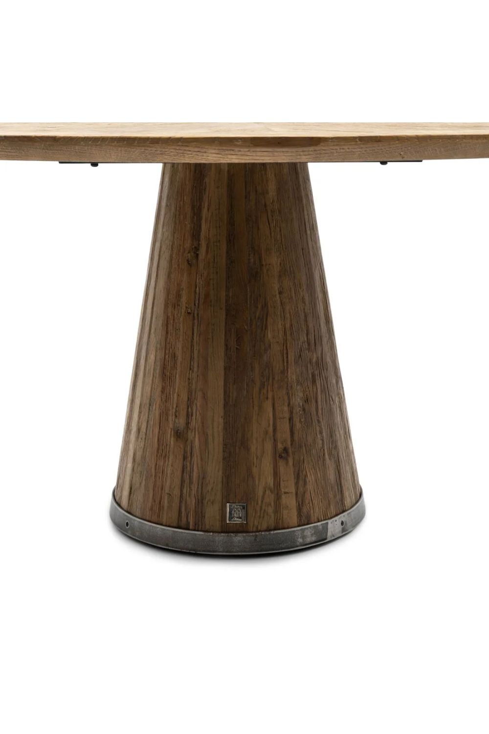 Round Oak Pedestal Dining Table | Rivièra Maison Siroko Beach、mySite、neckold
