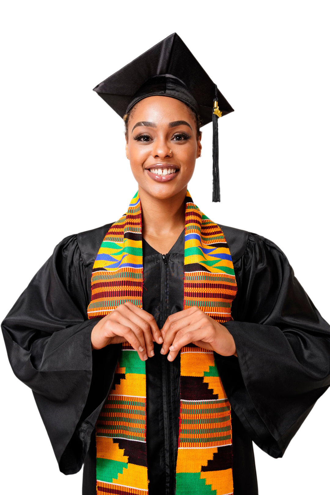 Kente Hand Woven Kente Cloth Graduation Stole / Sash DPKS200S、mySite、solidvoid