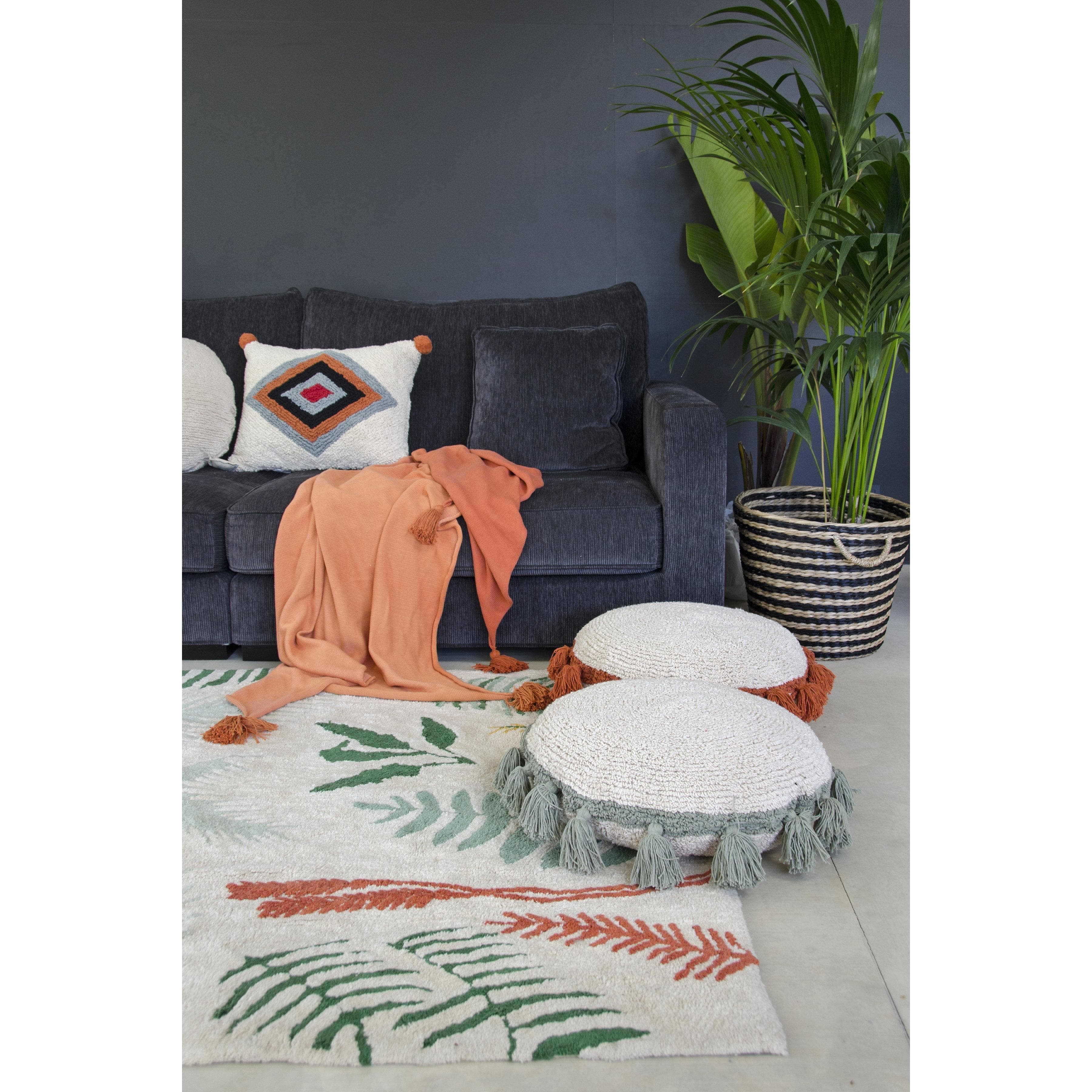 Botanic Plants Machine Washable Area Rug、mySite、gigharbornorthrealestate