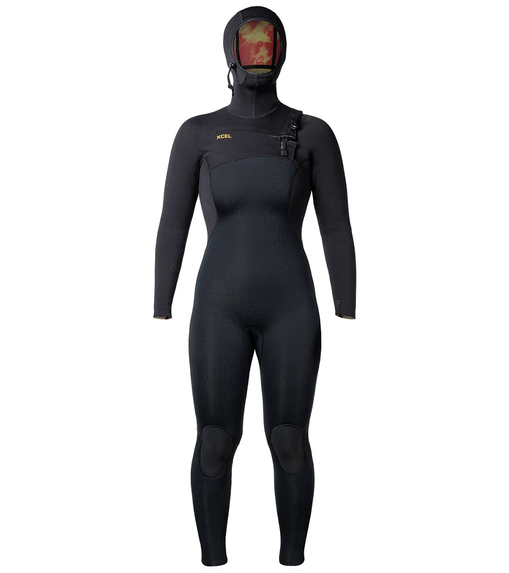 Xcel Women's 4.53.5MM Comp X Hooded Fullsuit Wetsuit、mySite、noshort