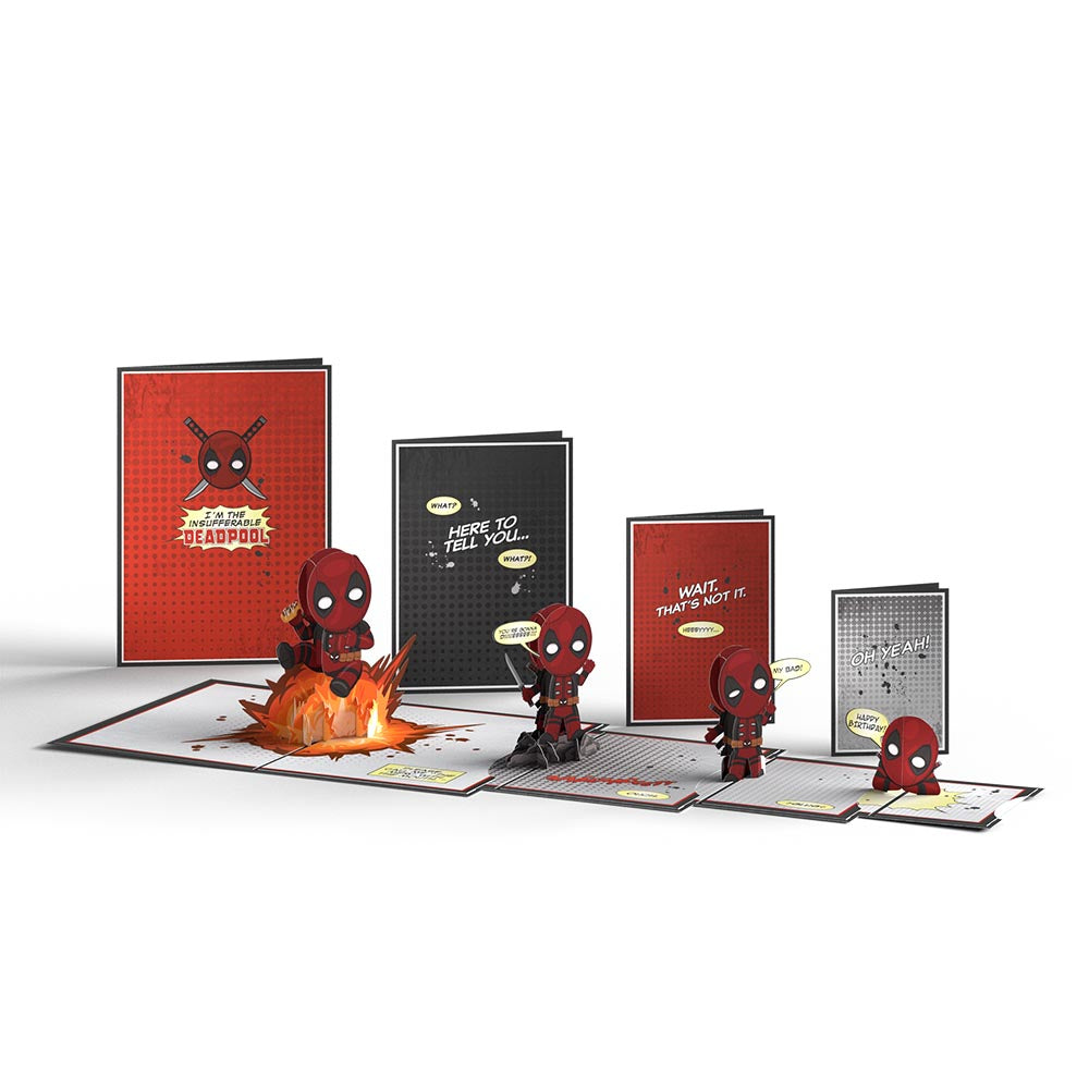 Marvel Deadpool Birthday 4-in-1 Nesting Card、mySite、solidvoid