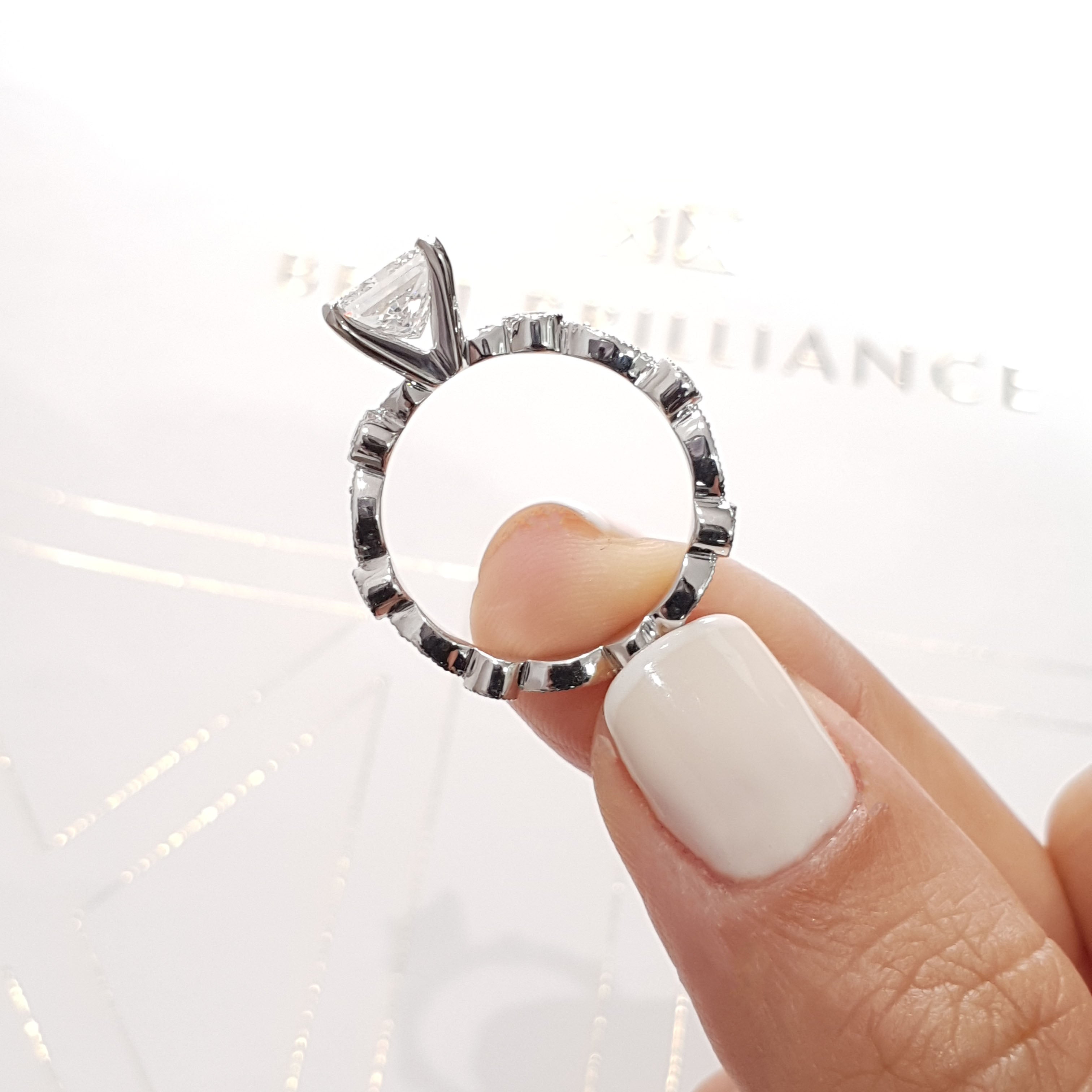 Amelia Diamond Engagement Ring -14K White Gold、mySite、hinf8tx79