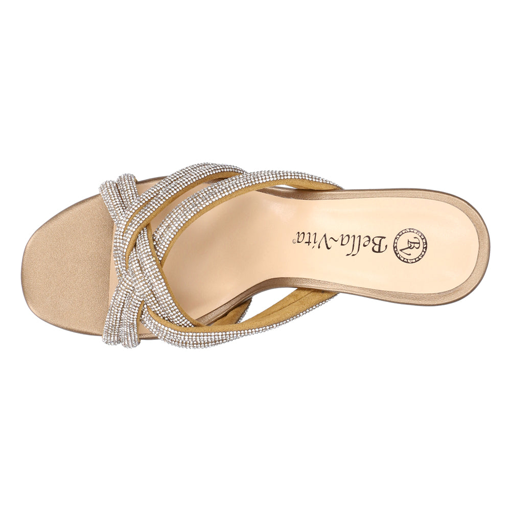 Carmen Rhinestone Metallic Block Heel Sandals、mySite、gtrtttuynbv