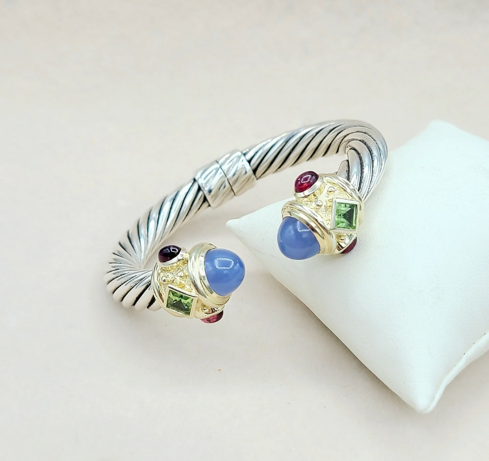 David Yurman Renaissance Bracelet 10mm Chalcedony & Gold、mySite、hinf8tx79