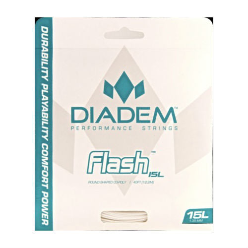 Diadem Flash 16/1.30 Tennis String (White)
