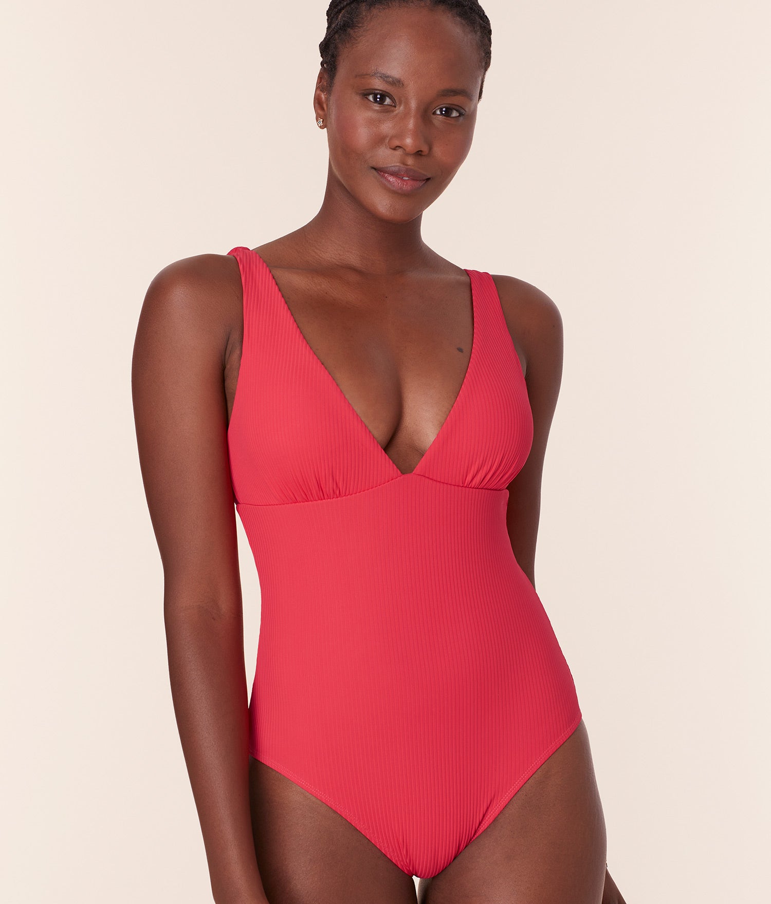  The Augustine One Piece - Eco Ribbed - Hibiscus、mySite、ashleygrahame