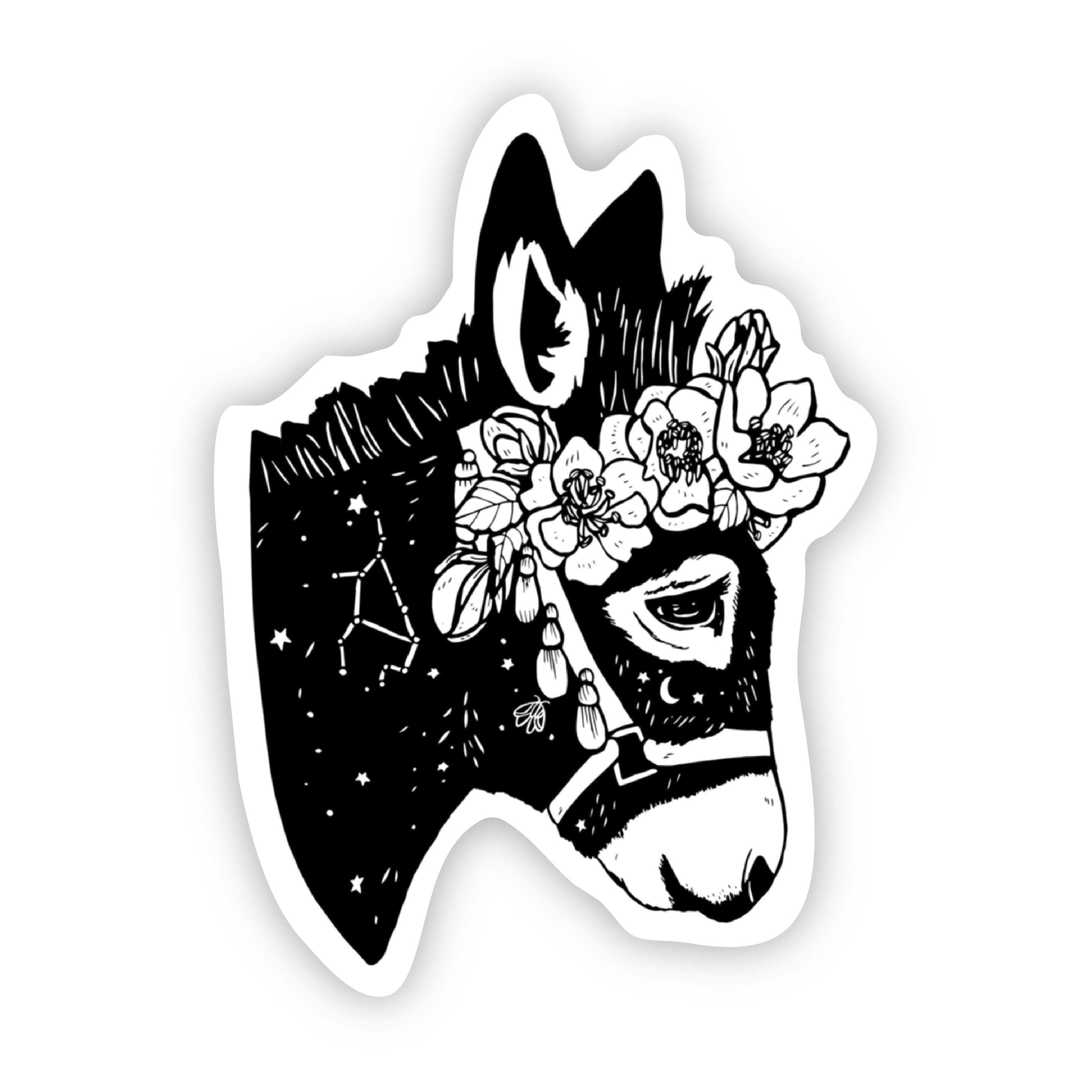  Mule Floral Sticker、mySite、elrpsem3k