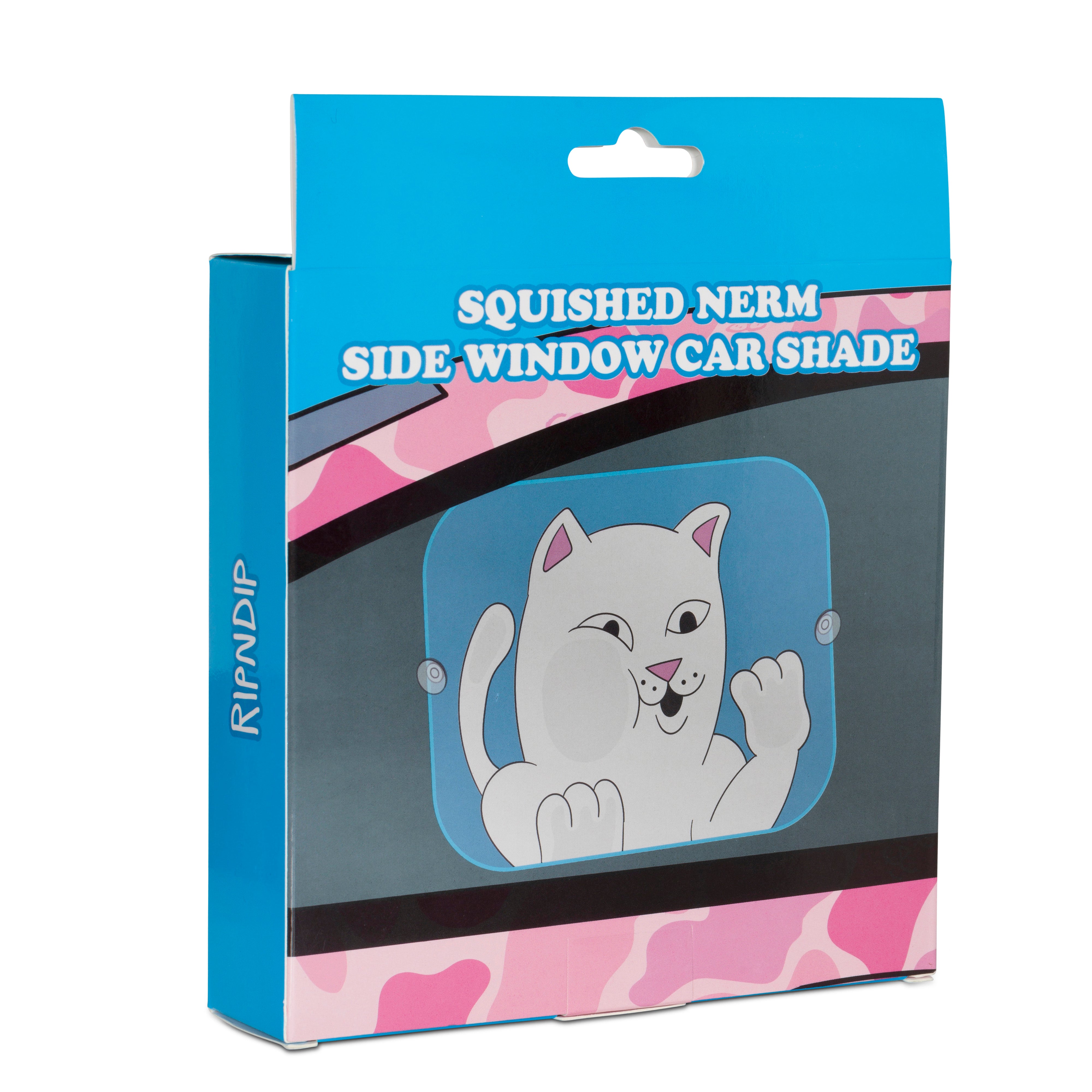  Squished Nerm Car Side Window Shade (Blue)、mySite、merchandisen