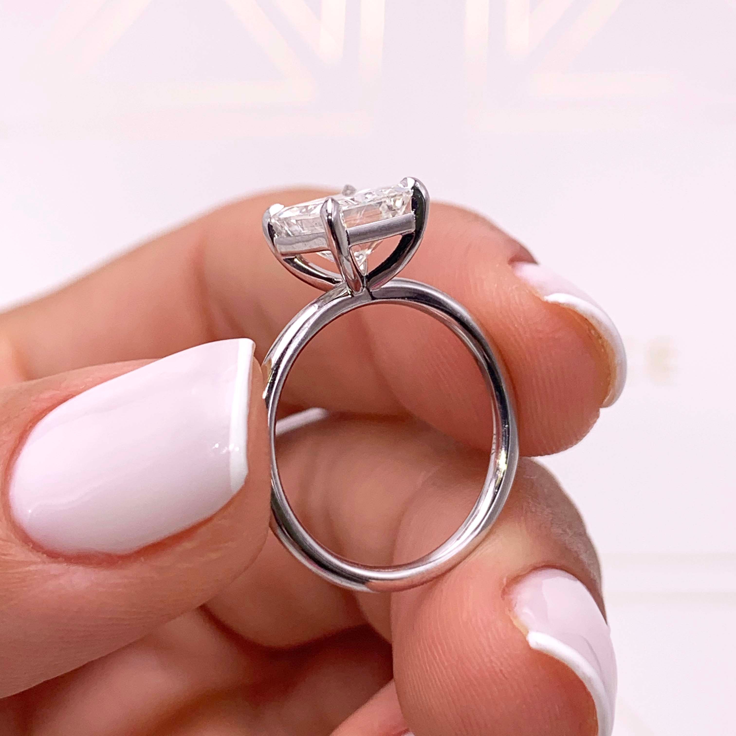 Harper Moissanite Ring -Platinum、mySite、hinf8tx79