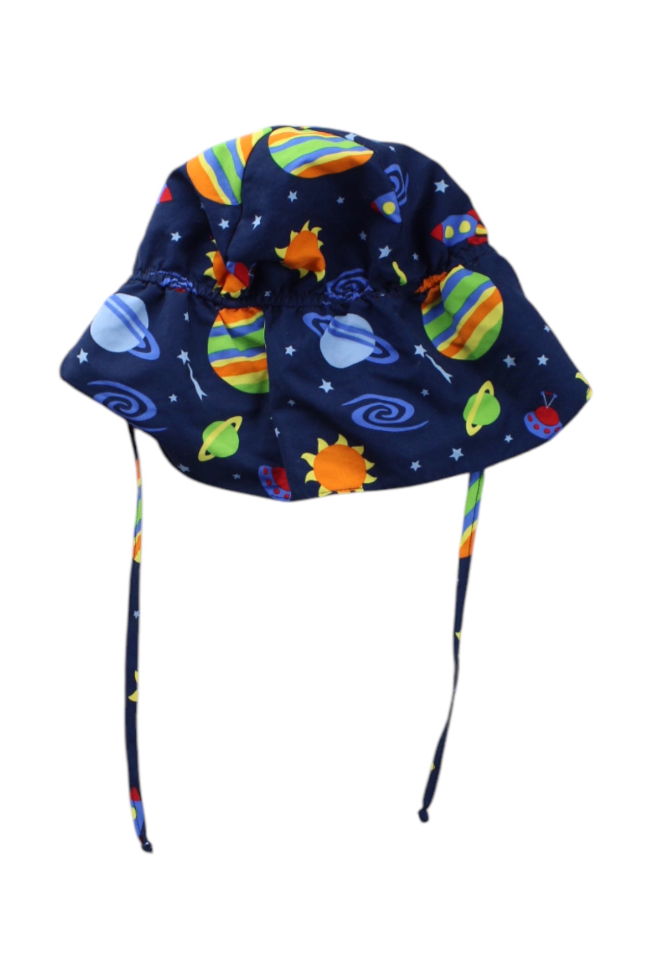 I Play. Space-Themed Sun Hat - Size 2T-4T、mySite、g9winljtr