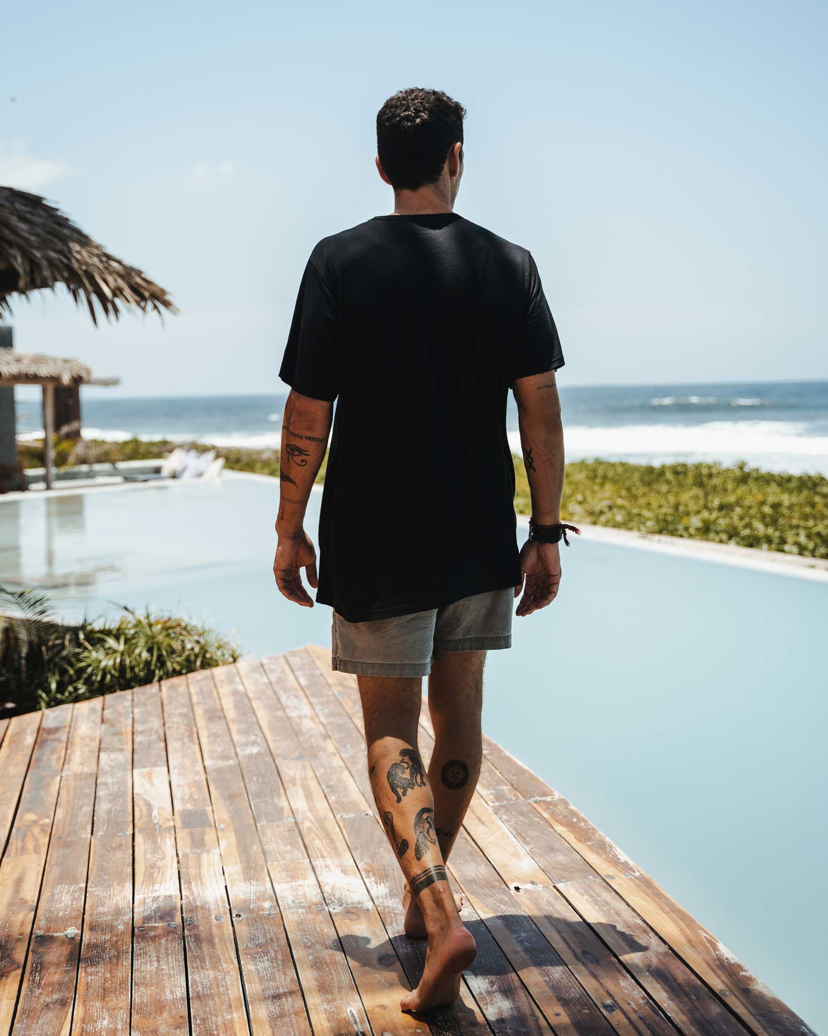 Men's Tall Merino Crew Neck T-Shirt、mySite、noshort