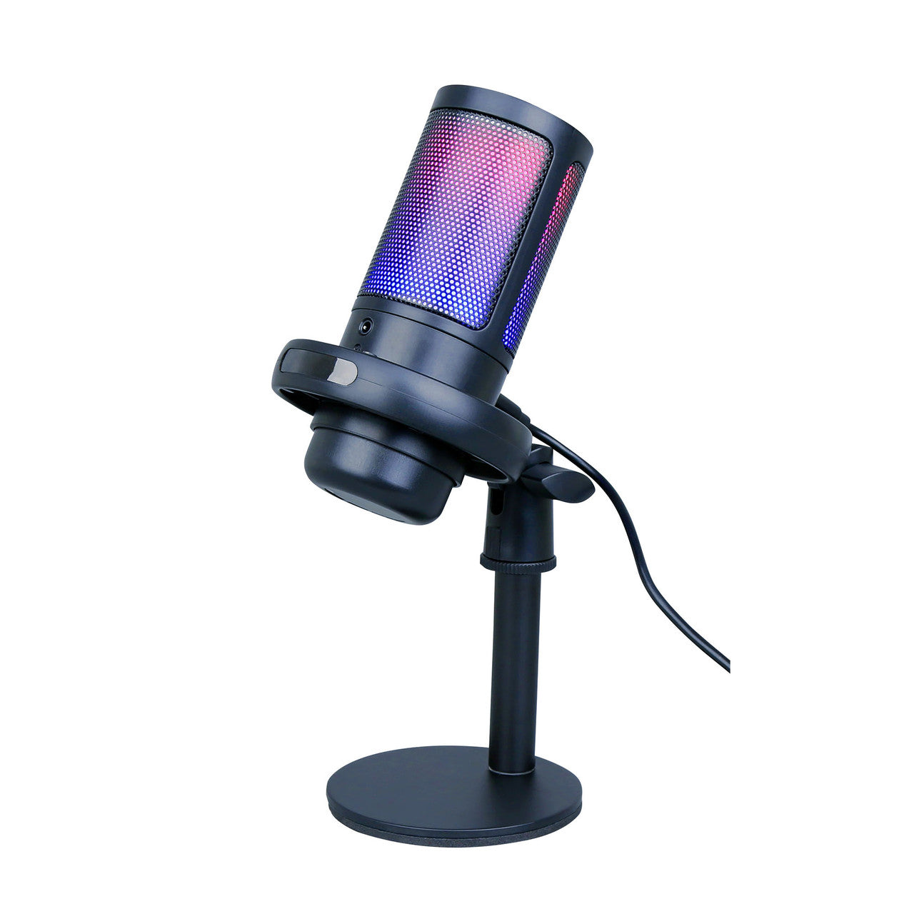 Laser RGB Gaming Microphone - Cardioid, Pop Filter, & Headphone Jack (Black)、mySite、camillekostekn