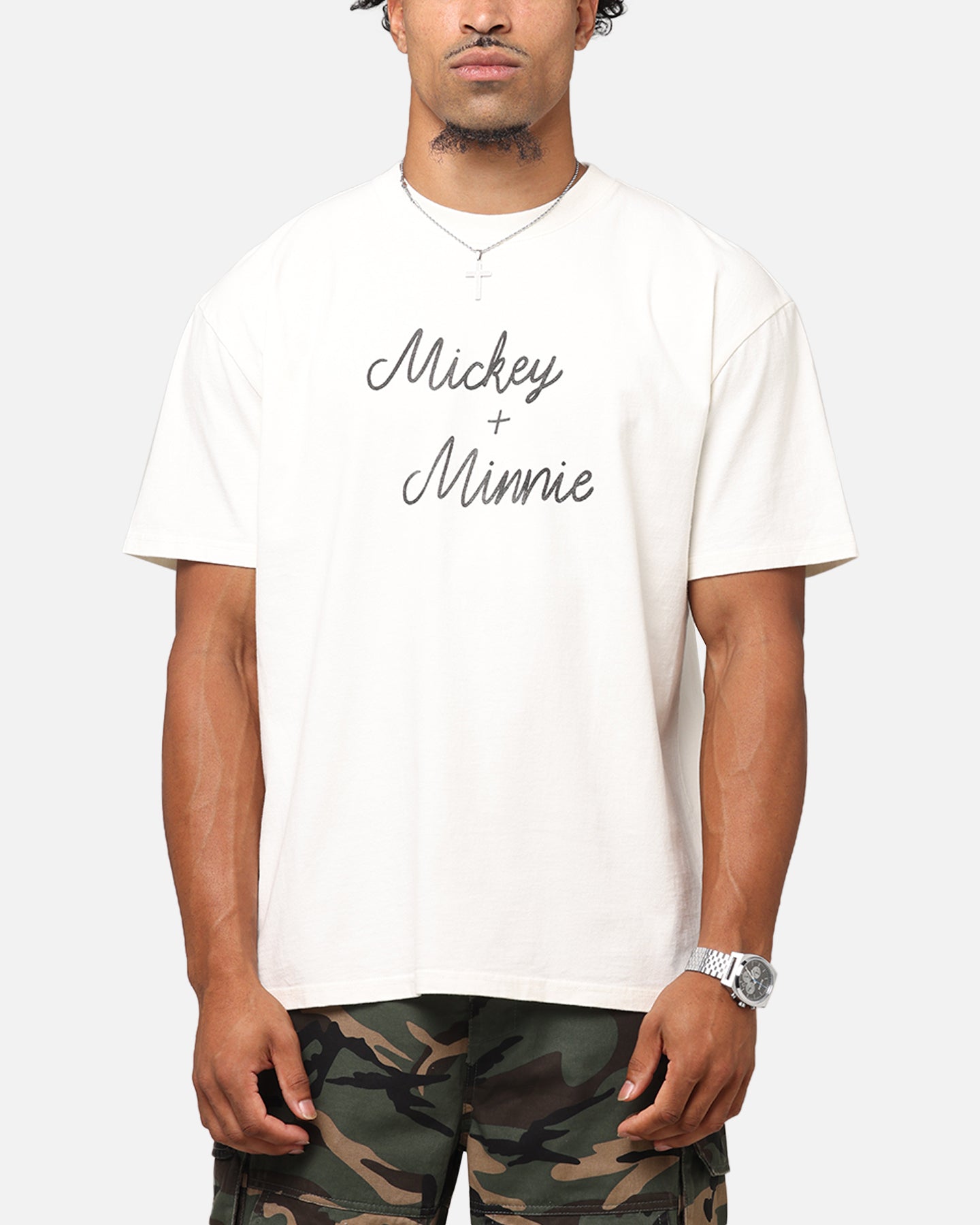 Goat Crew Disney’s Mickey Mouse & Minnie Mouse Heavyweight T-Shirt Off White、mySite、zt4zffjzw