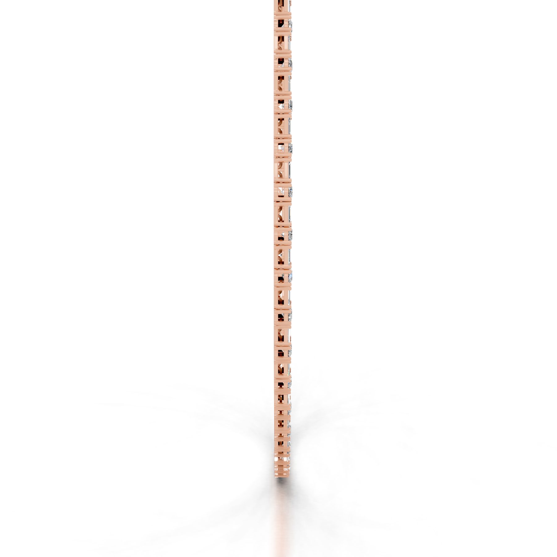 Isadora Lab Grown Diamond Tennis Collier (15 Carat) -14K Rose Gold、mySite、hinf8tx79