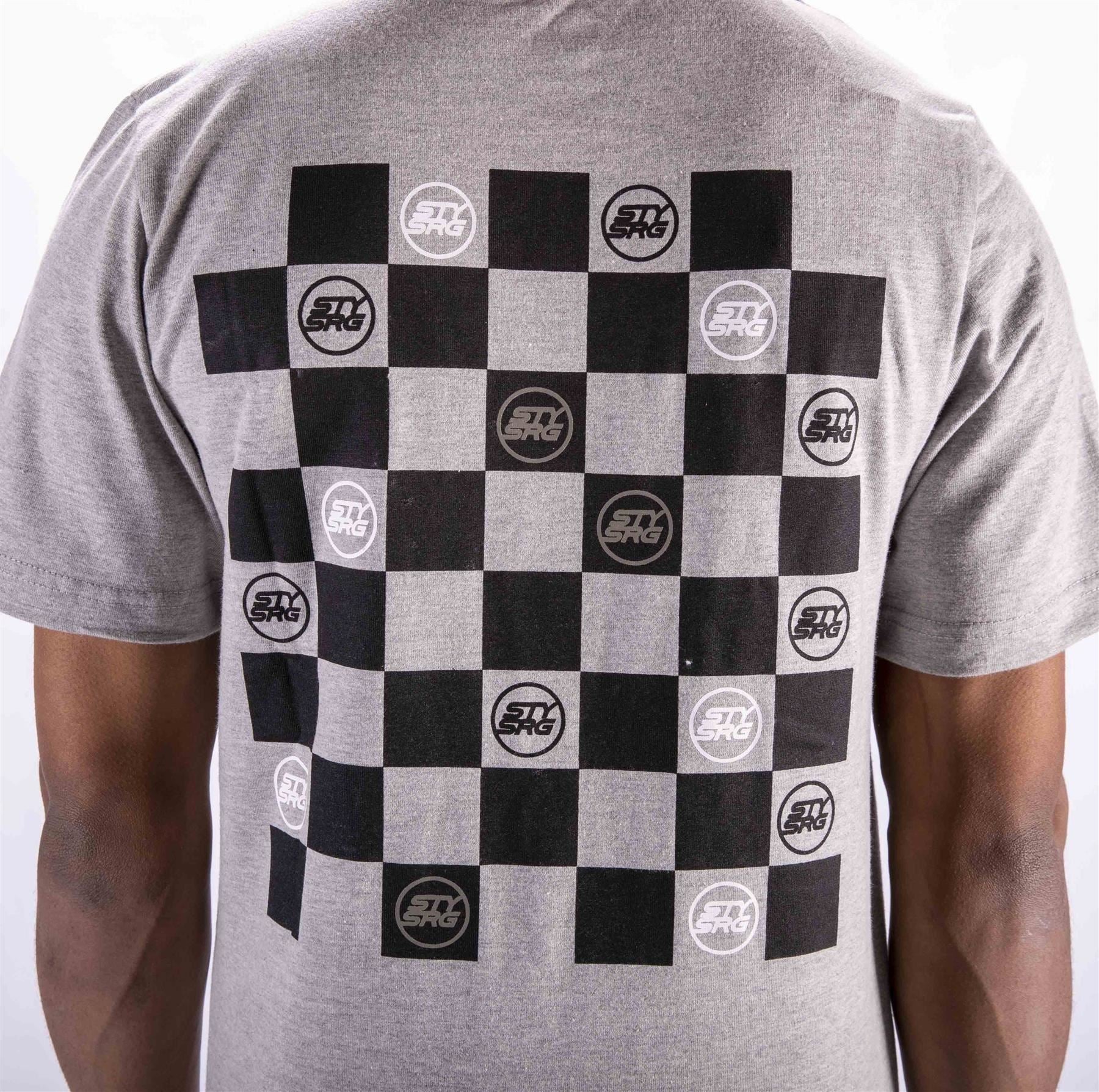  Stay Strong Checker T-Shirt - Grey、mySite、merchandisen